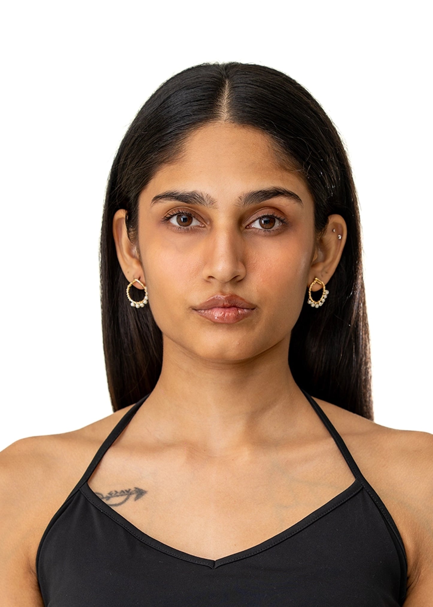 Jahanara Jewels Gold Gold Amara Studs - CULT - haider