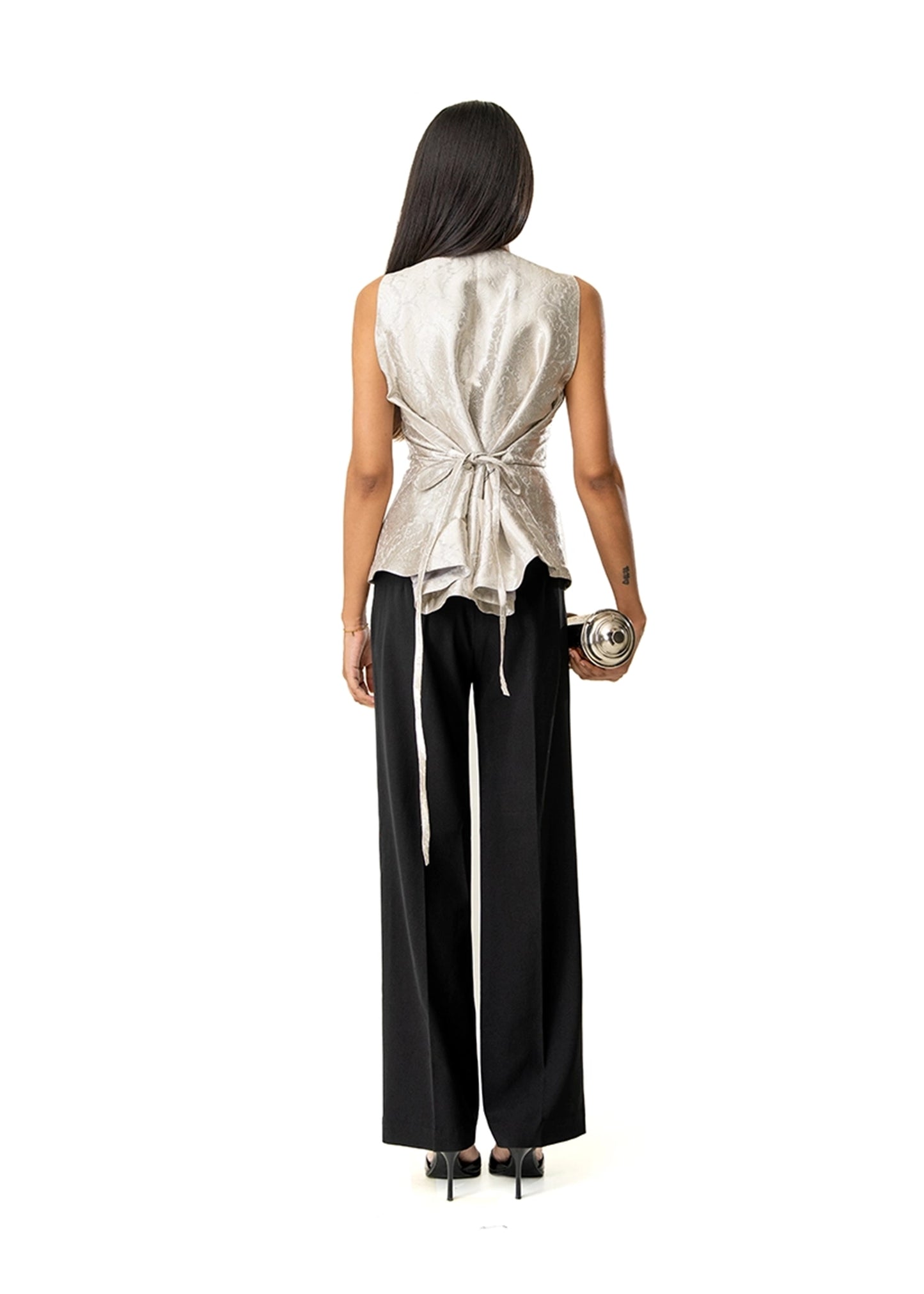 Ishq-e-Amore Silver Silver Midnight Disco Top - CULT - haider