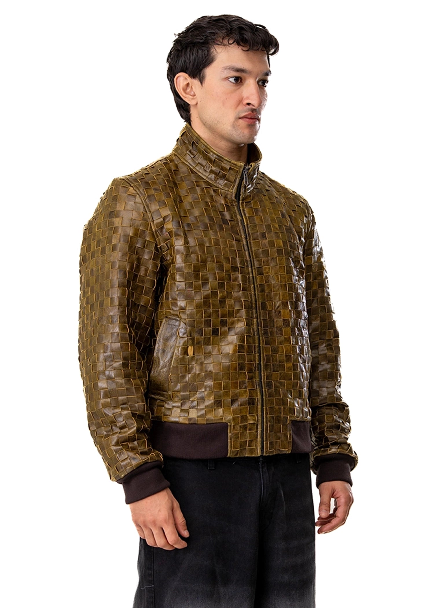 Dreams of Arthur Honeycomb braided leather jacket Cult Karachi Pakistan