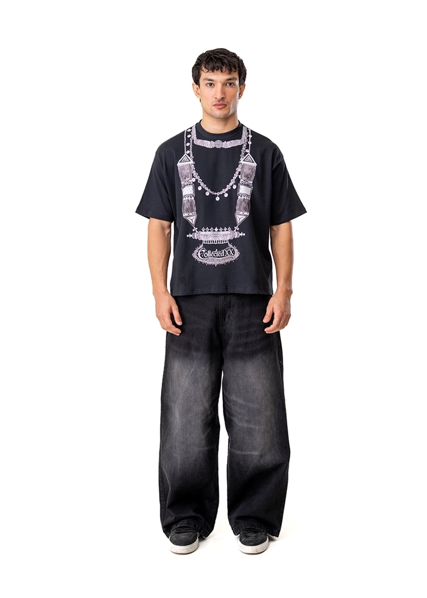 Collected XX Black Black Silver Haar Shirt - CULT - haider
