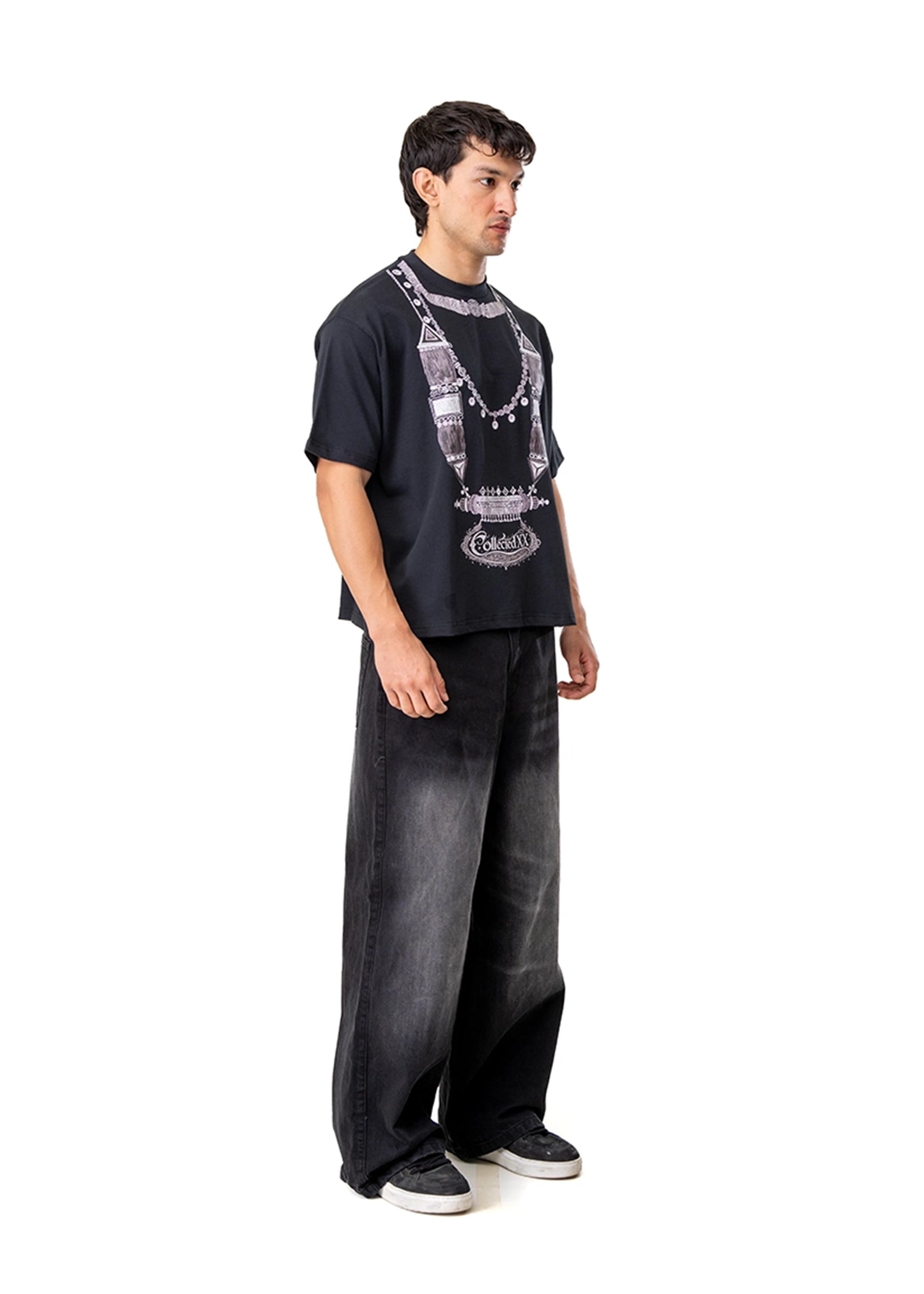 Collected XX Black Black Silver Haar Shirt - CULT - haider