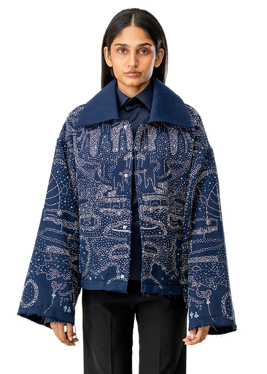 Dreams of Arthur Navy Blue Midnight Jacket Cult Karachi Pakistan