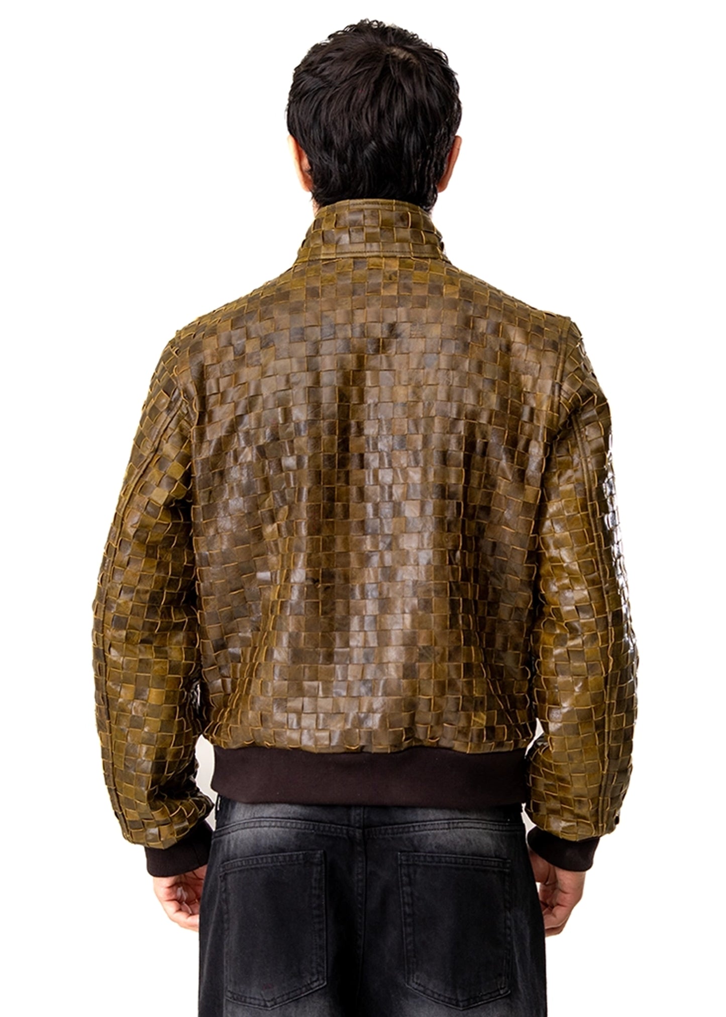 Dreams of Arthur Brown Honeycomb braided leather jacket - CULT - haider