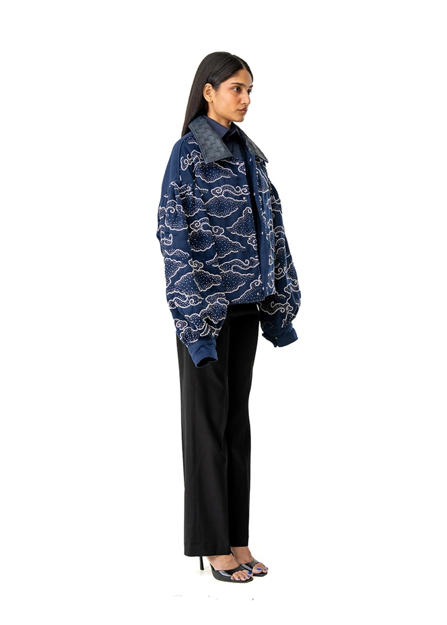 Dreams of Arthur Navy blue Navy Blue Cloudy Bomber Jacket - CULT - haider