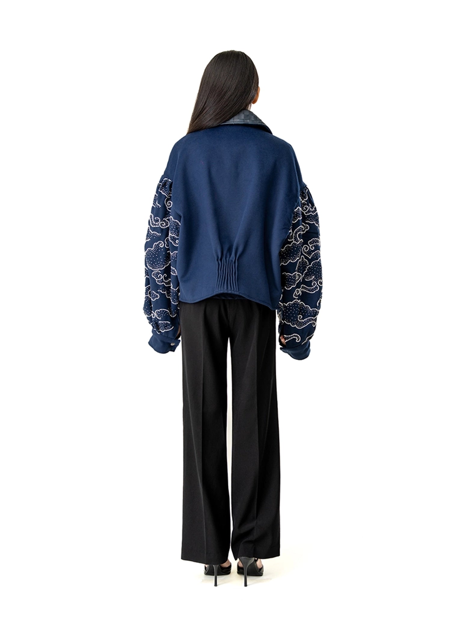 Dreams of Arthur Navy Blue Cloudy Bomber Jacket Cult Karachi Pakistan