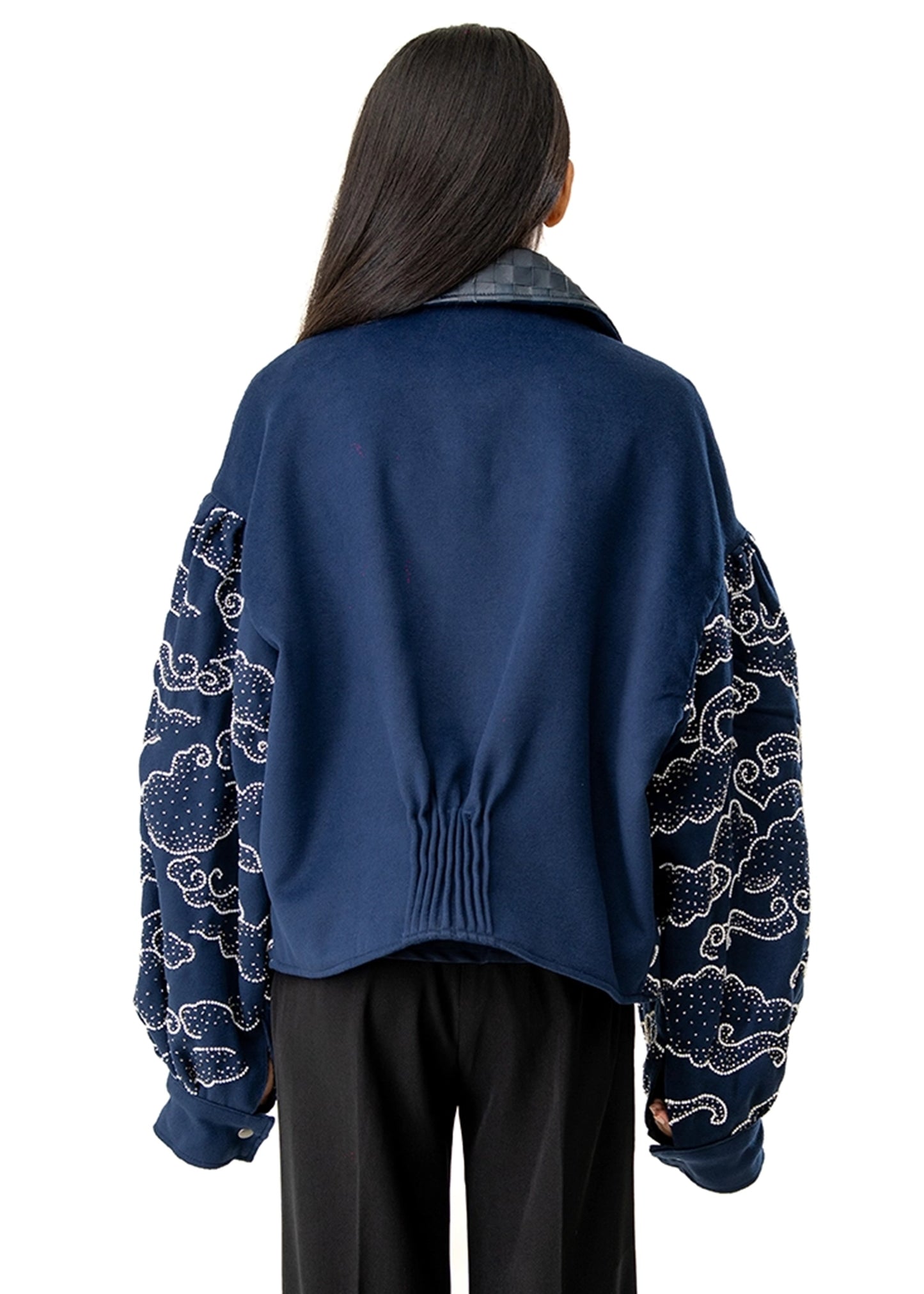 Dreams of Arthur Navy blue Navy Blue Cloudy Bomber Jacket - CULT - haider