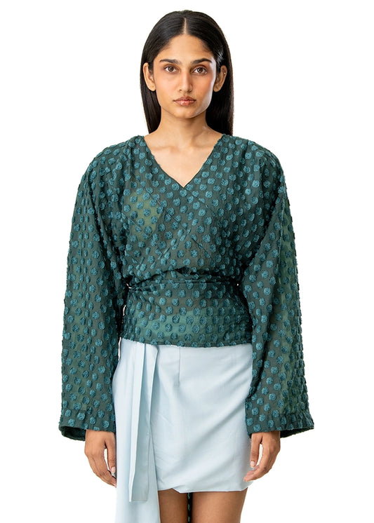Baro Studio Teal Bawa Shirt Cult Karachi Pakistan