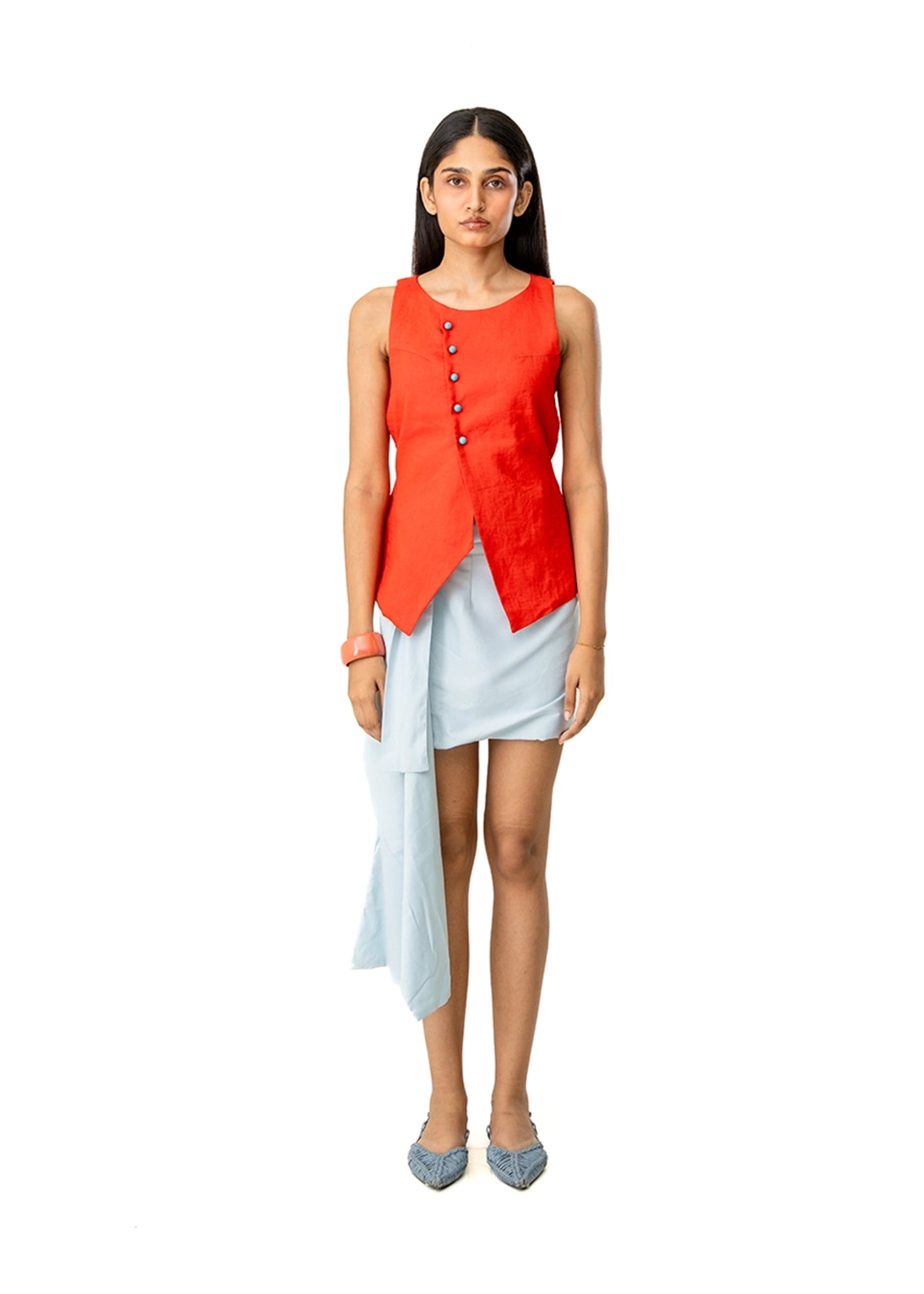 Cultishh Orange Orange Kim Vest - CULT - haider