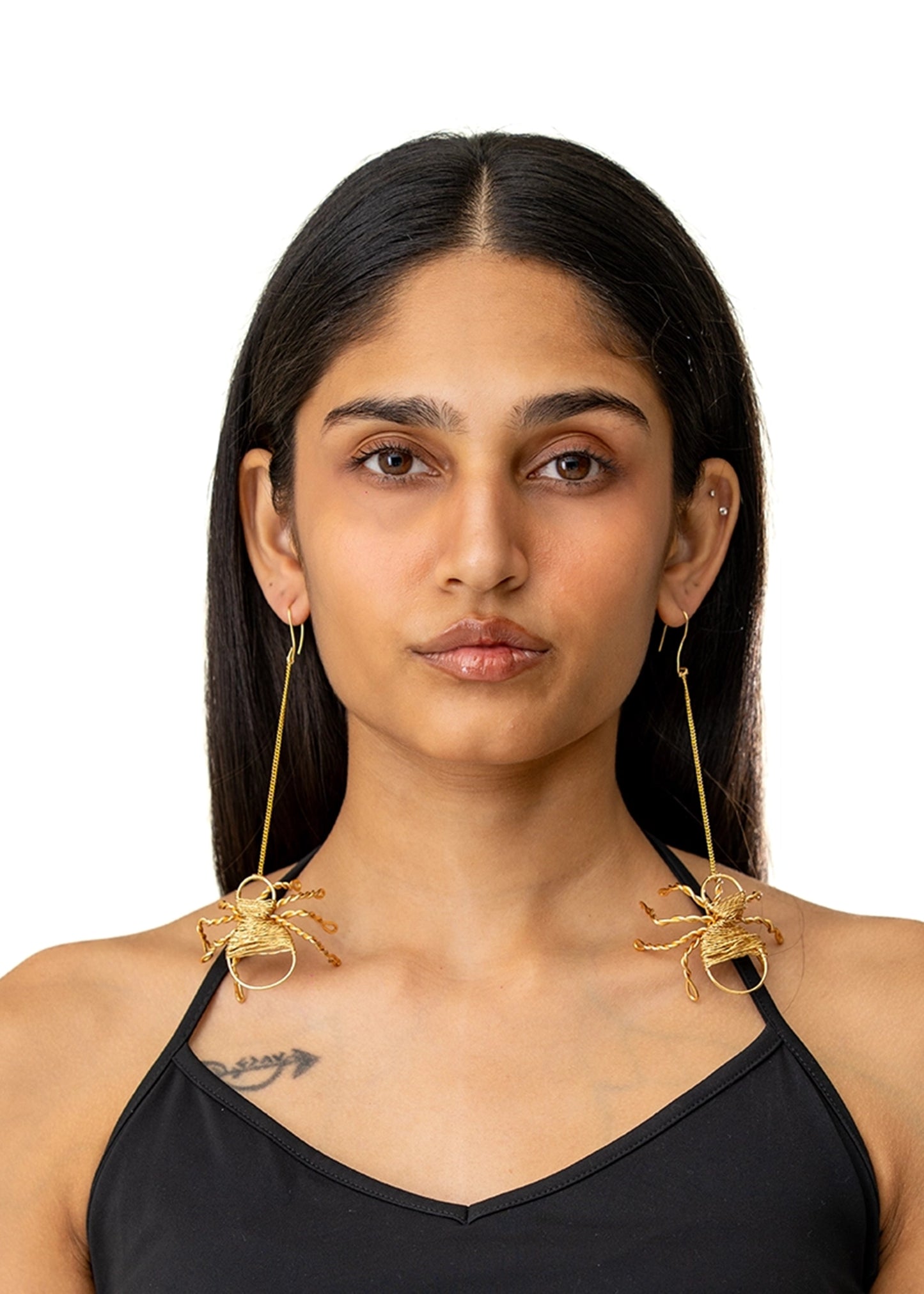 Jahanara Jewels Gold Gold Spider Drop - CULT - haider