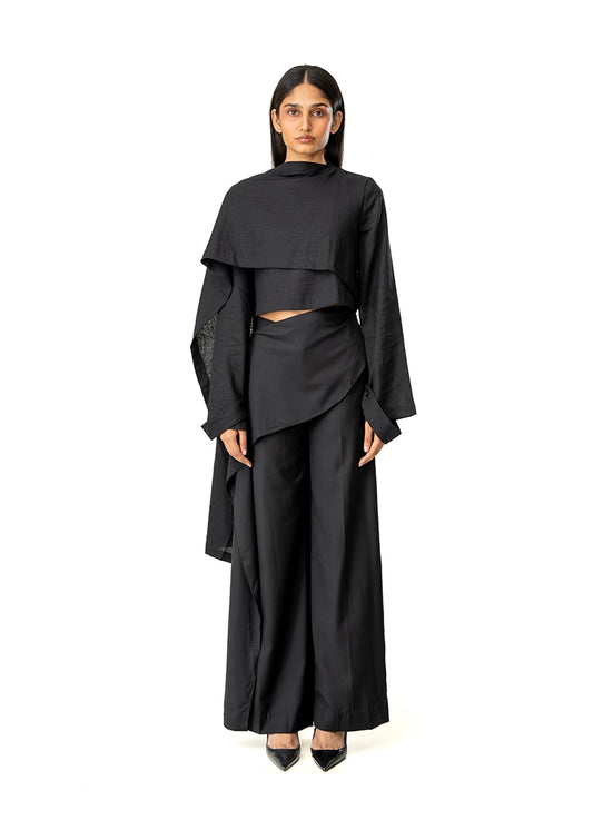 Black Sidenote Pants