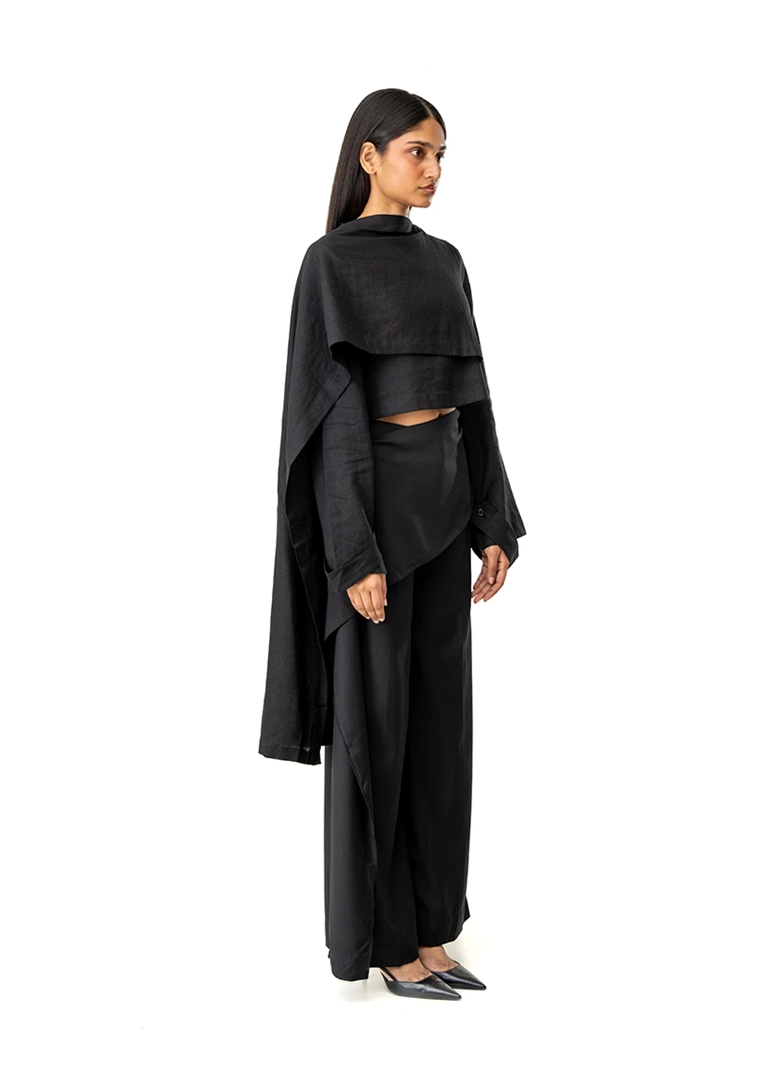 Ishq-e-Amore The Black Slow Burn Shawl TopCult Karachi Pakistan