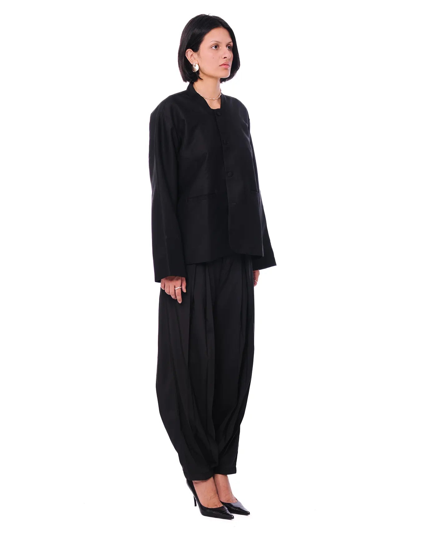 Baro Studio Black Black Champa Blazer - CULT - haider