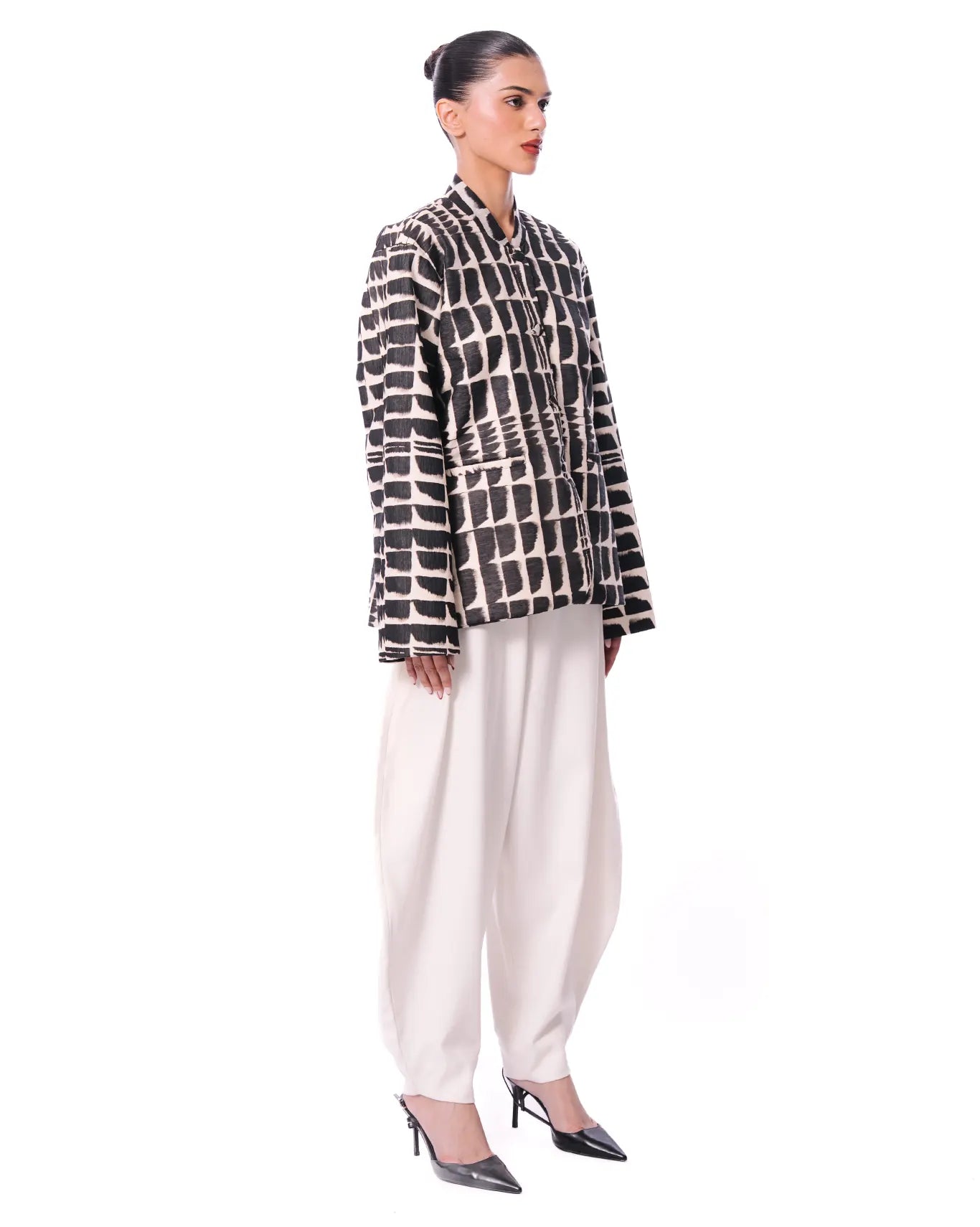 Baro Studio Black/White Mehran Hotel Jacket - CULT