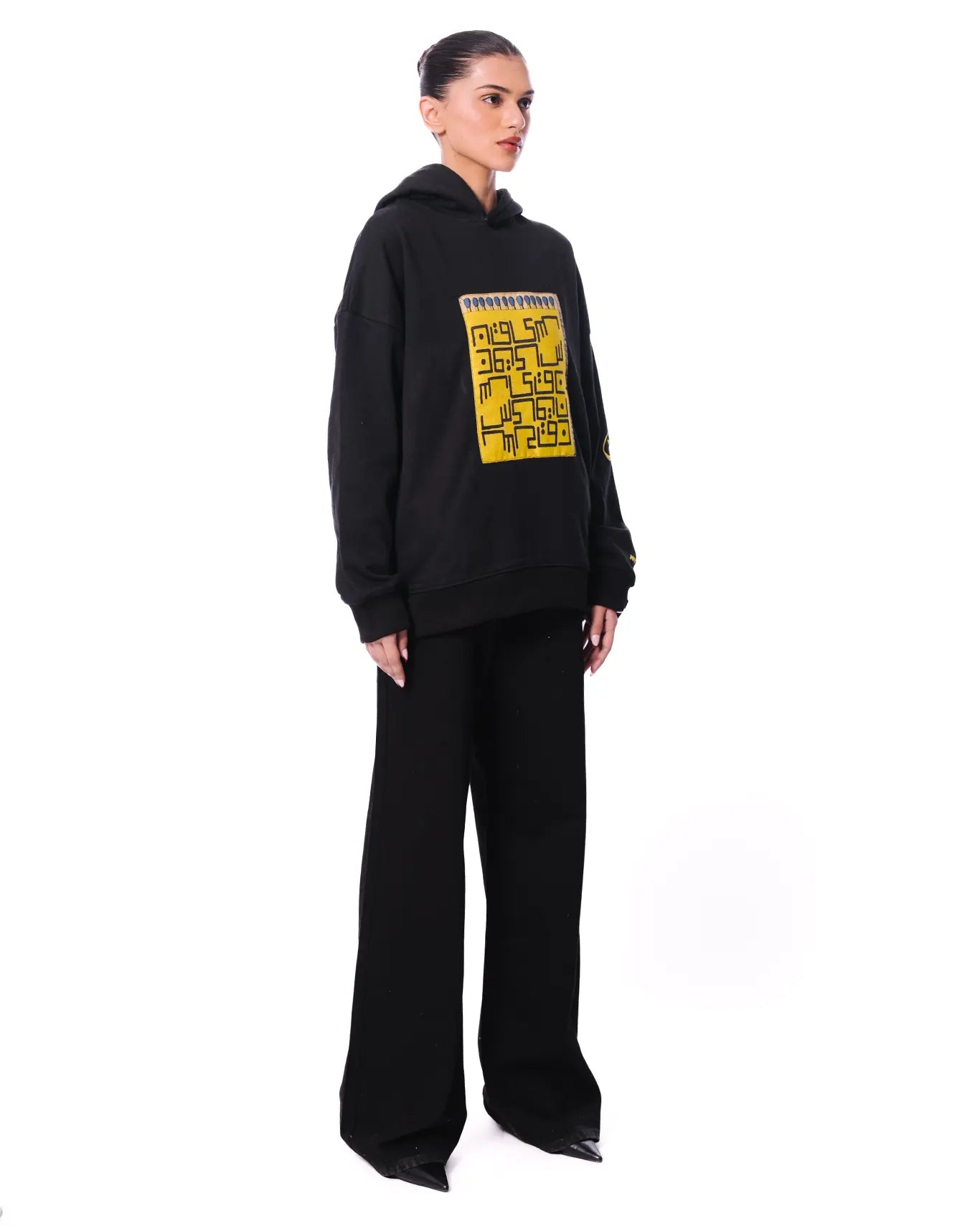 Naqees Black Kali Peeli Hoodie - CULT - haider