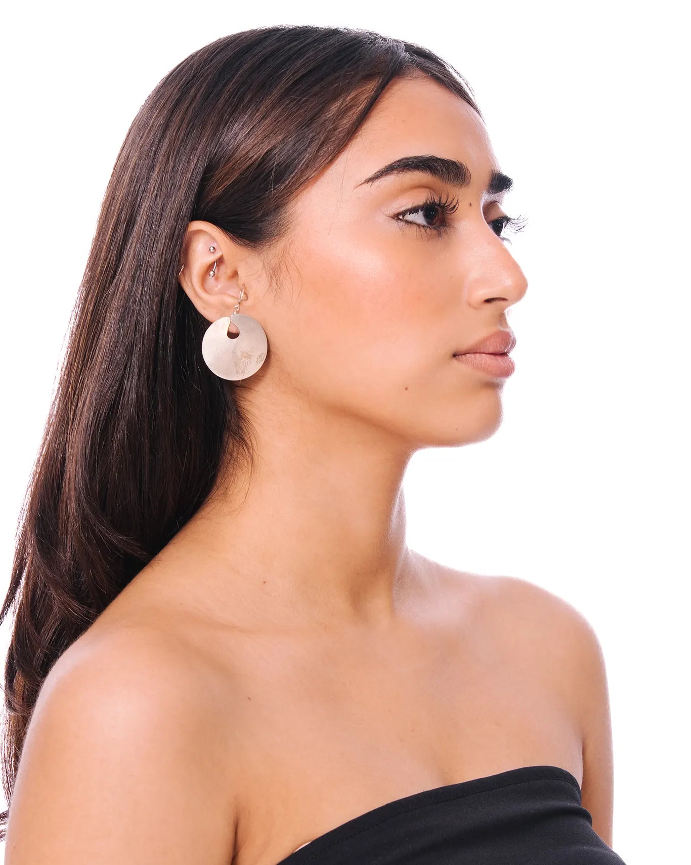 Amna Shariff Silver Silver Halo Cutout Posts - CULT - haider