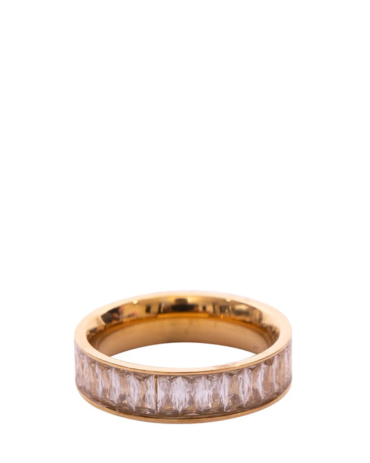 Gold Baguette Band