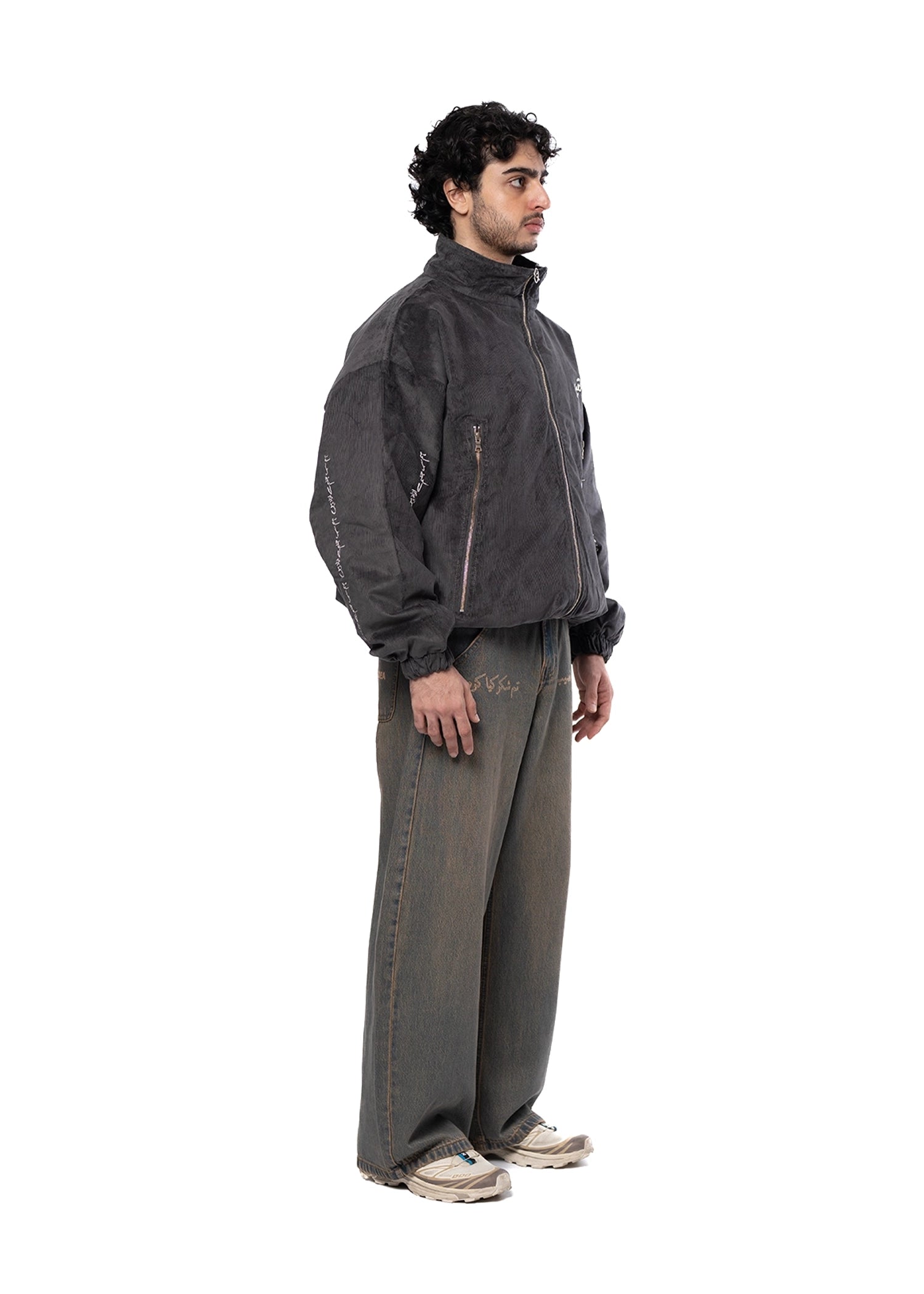 Naqees Grey Shaam Corduroy Jacket Cult Pakistan