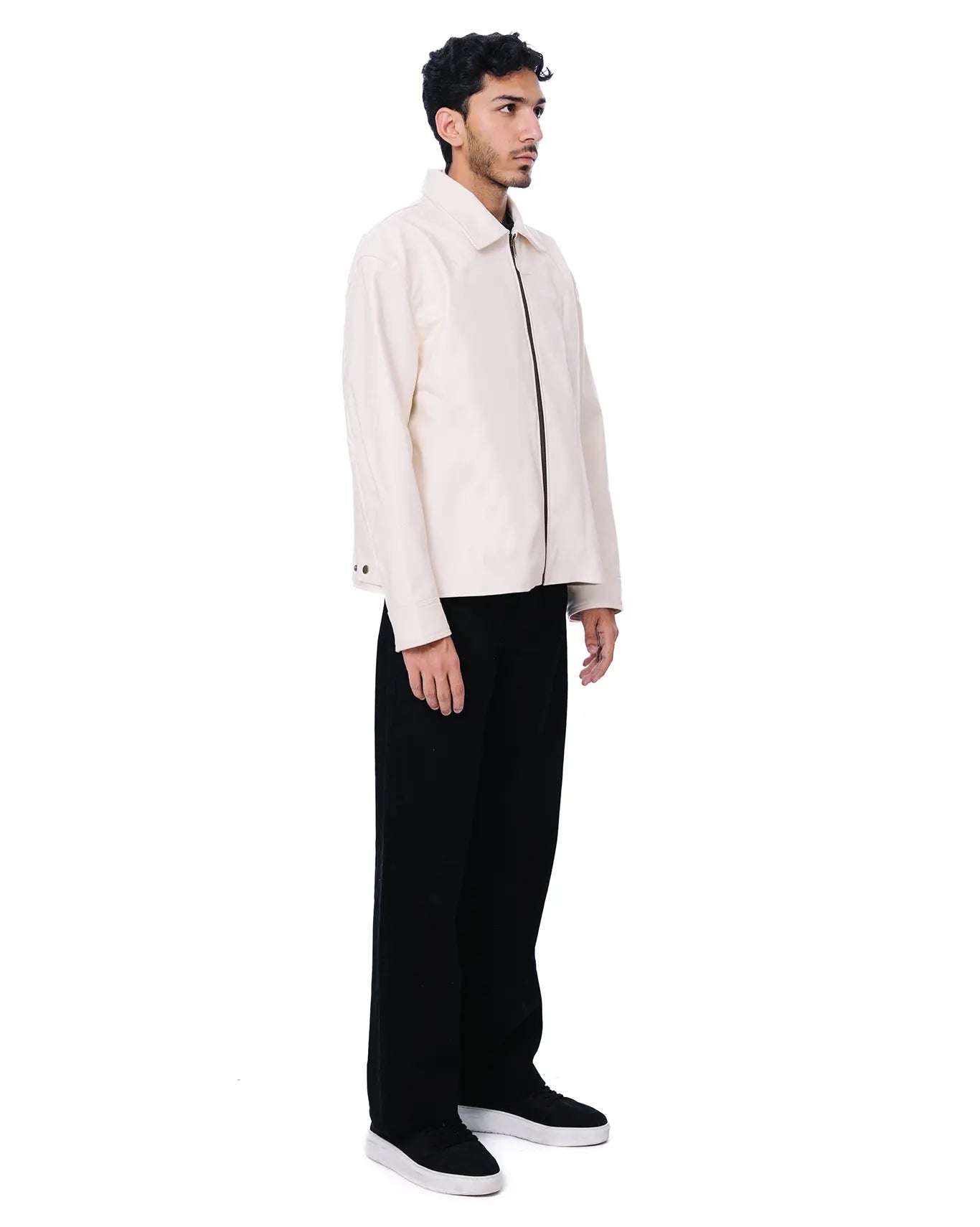 Cream Structure Jacket