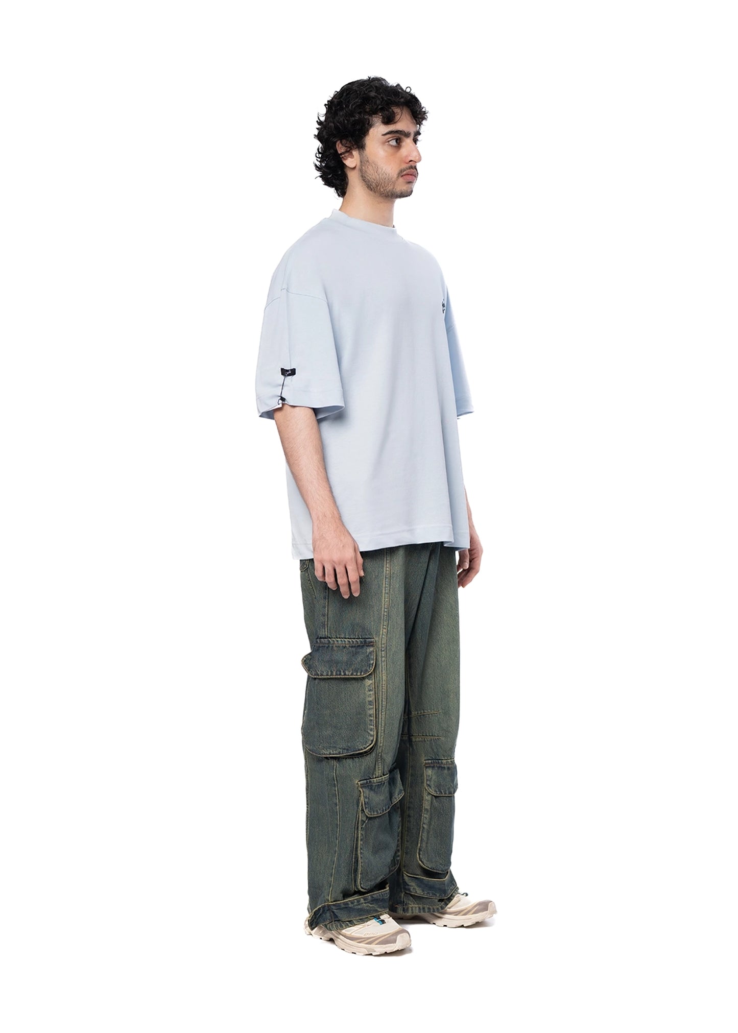 Naqees Green Technical Green Cargo Jeans - CULT - haider