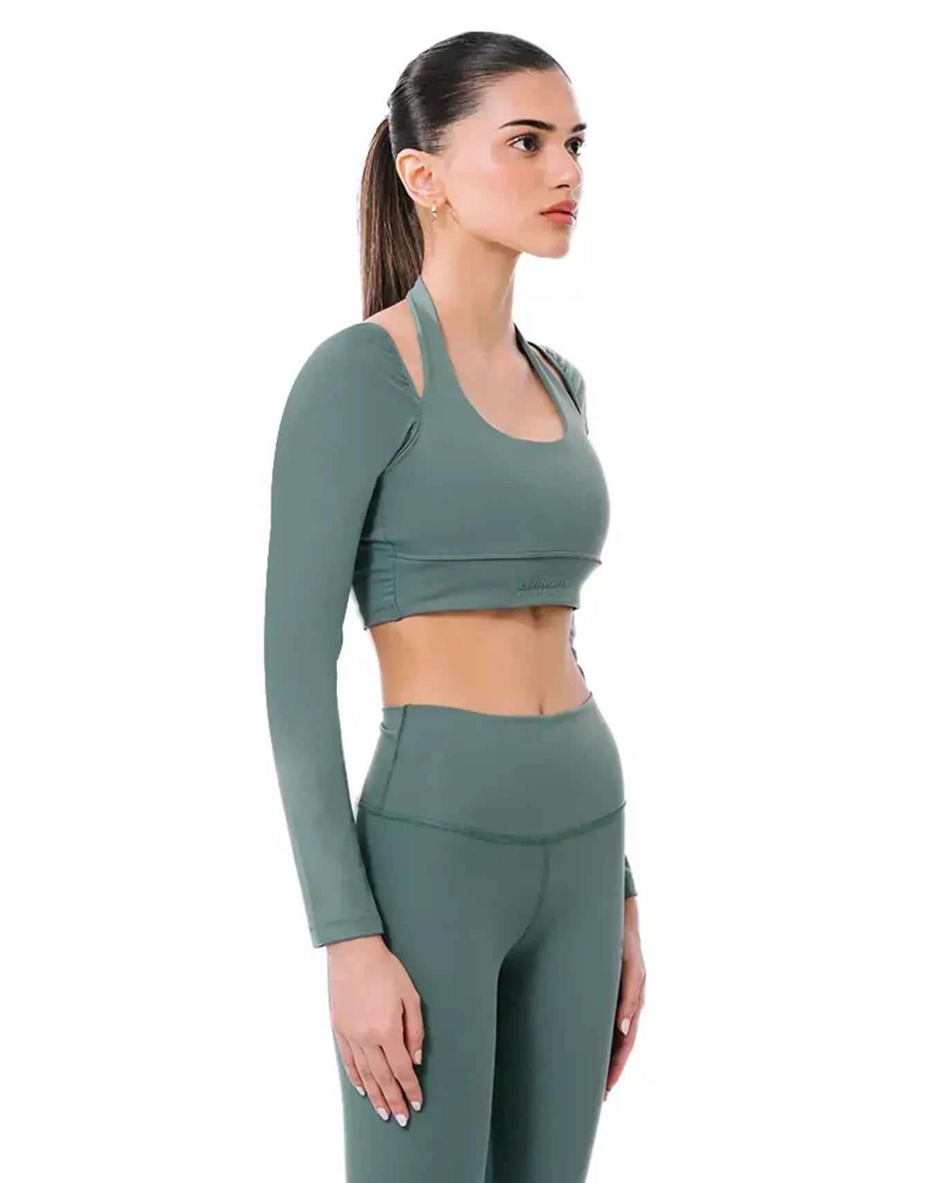 Ultra Flex Halter Sleeve Top