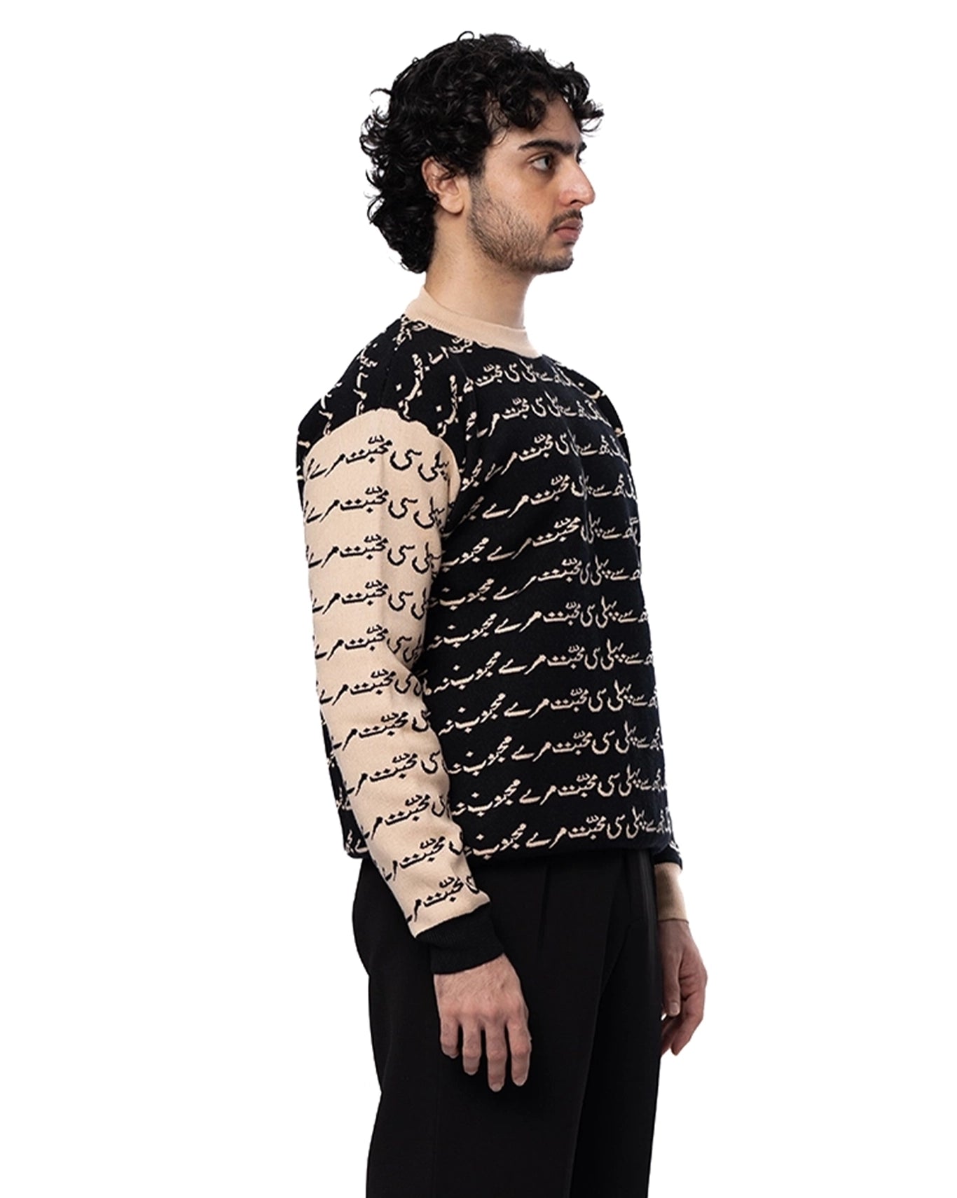 Love Closely Black Black Knitwear Unisex Crewneck - CULT - haider