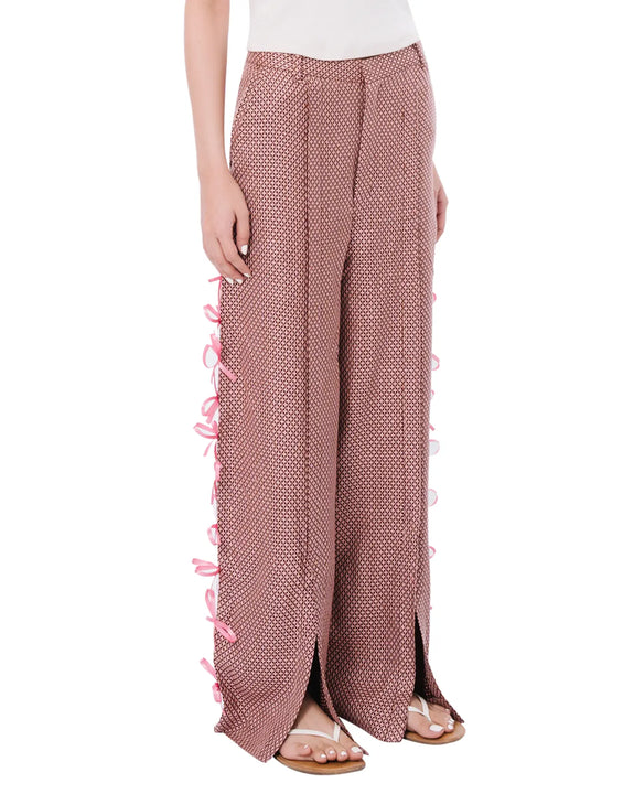 Bow Slit Pants