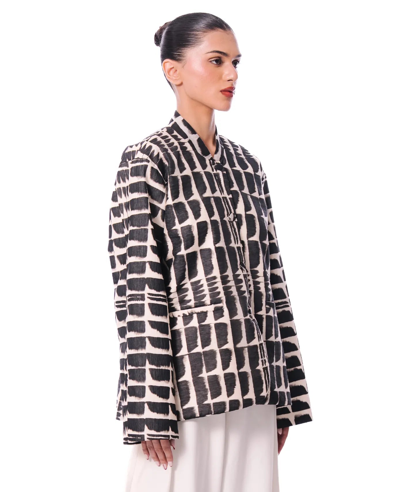 Baro Studio Black/White Mehran Hotel Jacket - CULT - haider