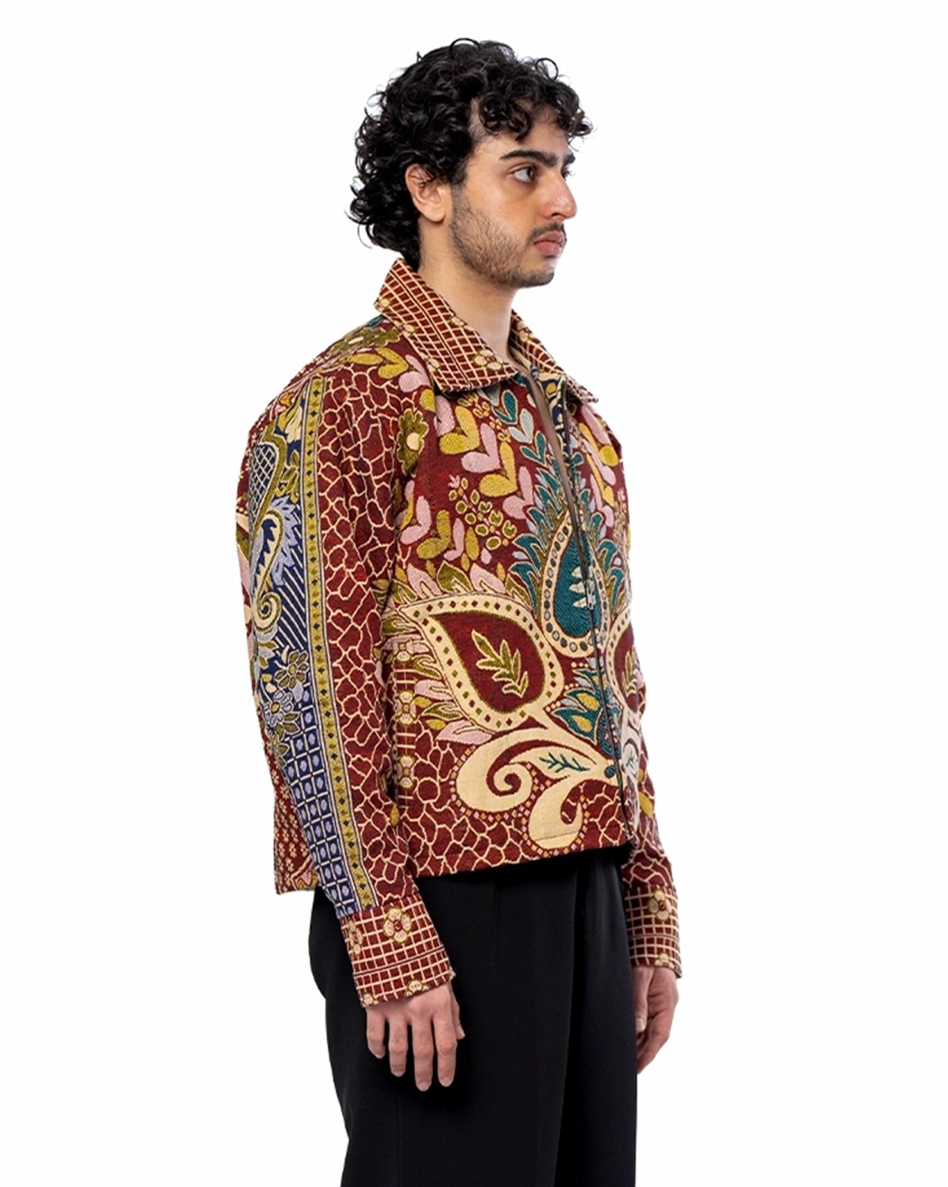 Collected XX Multicolor Multicolor Gul Bahaar Cropped Jacket - CULT - haider