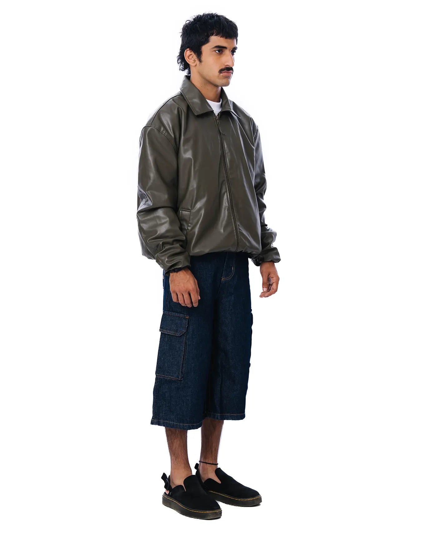 Olive Green Relax Fit Jacket