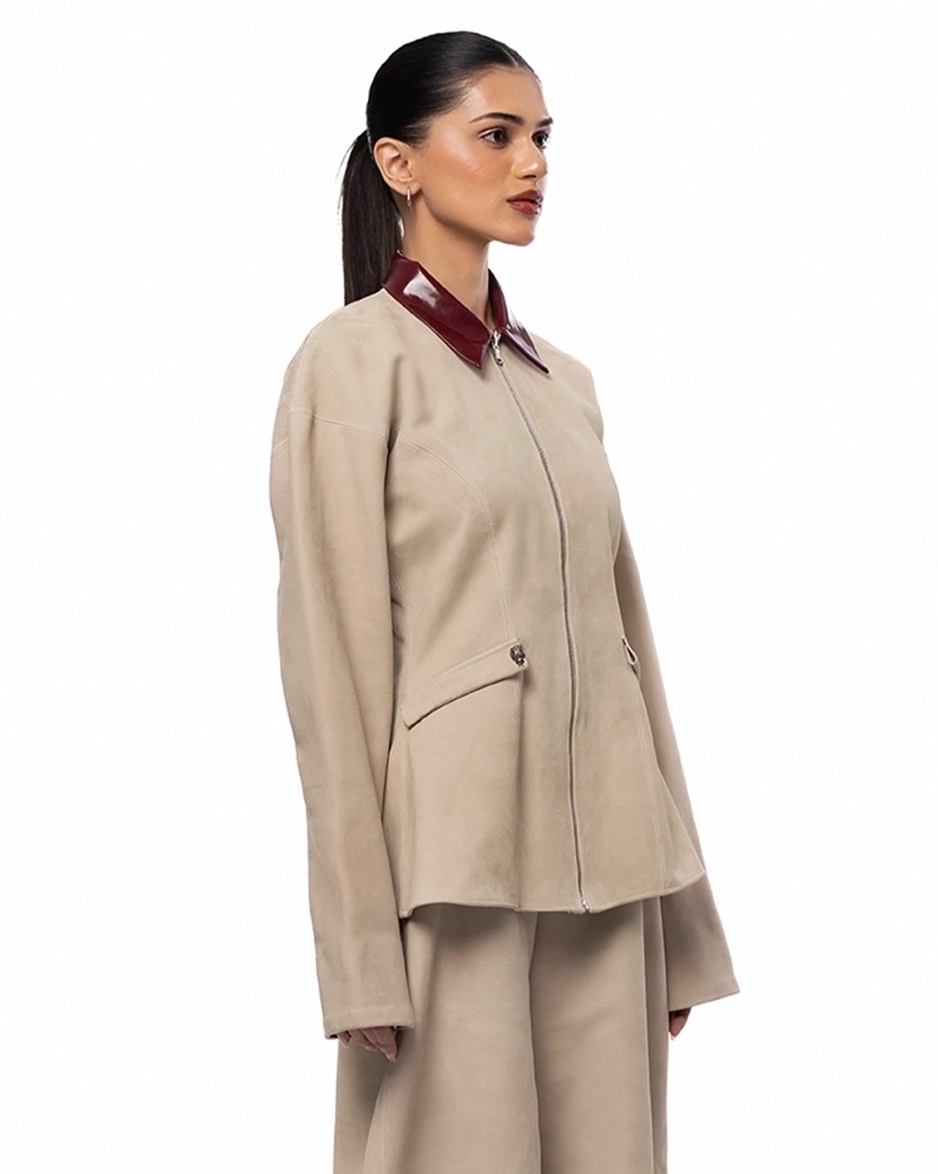 Project 1959 Beige Beige Marlin Suede Jacket - CULT - haider