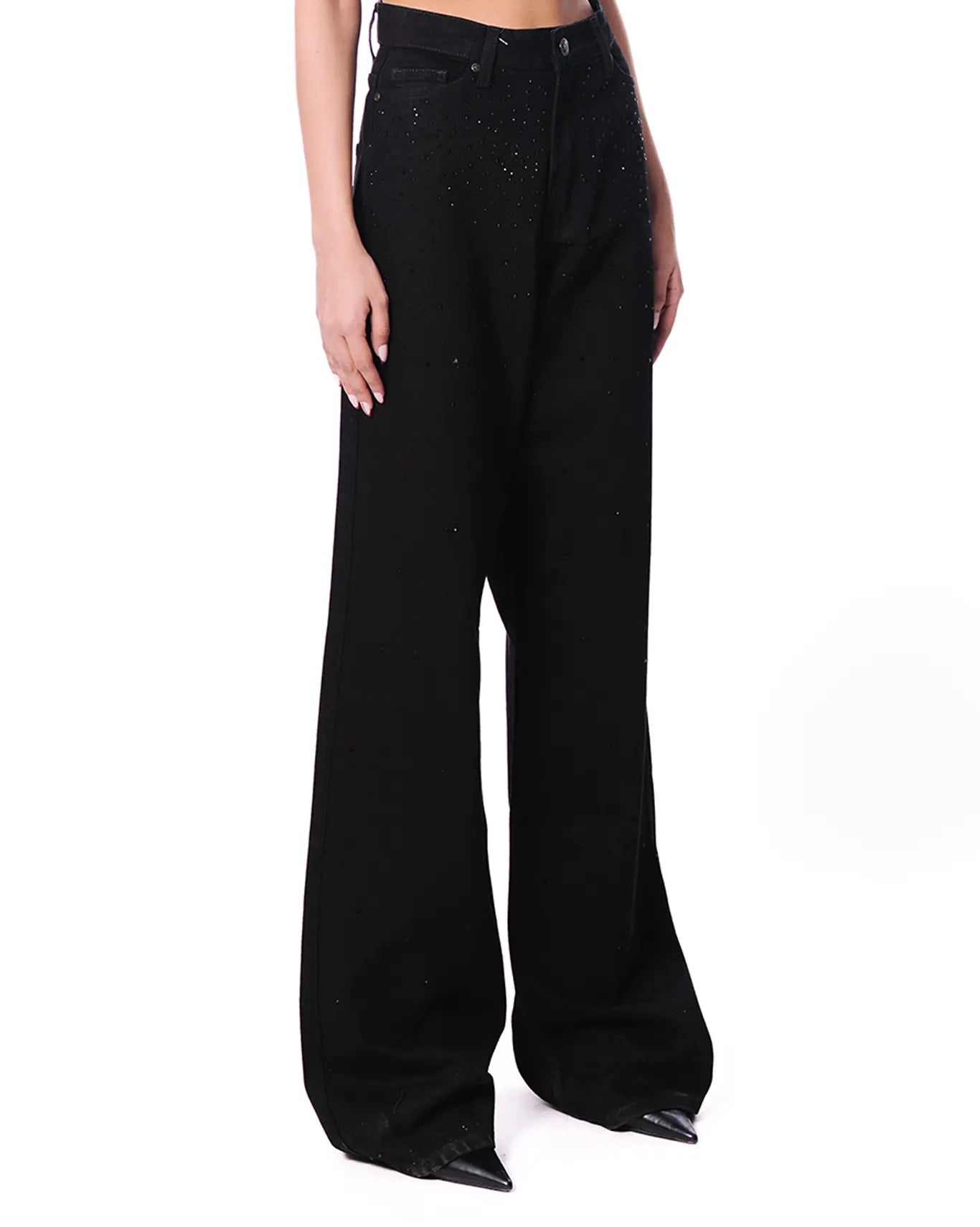 Dreams of Arthur Black Cult x DOA Rhinestone Denims - CULT