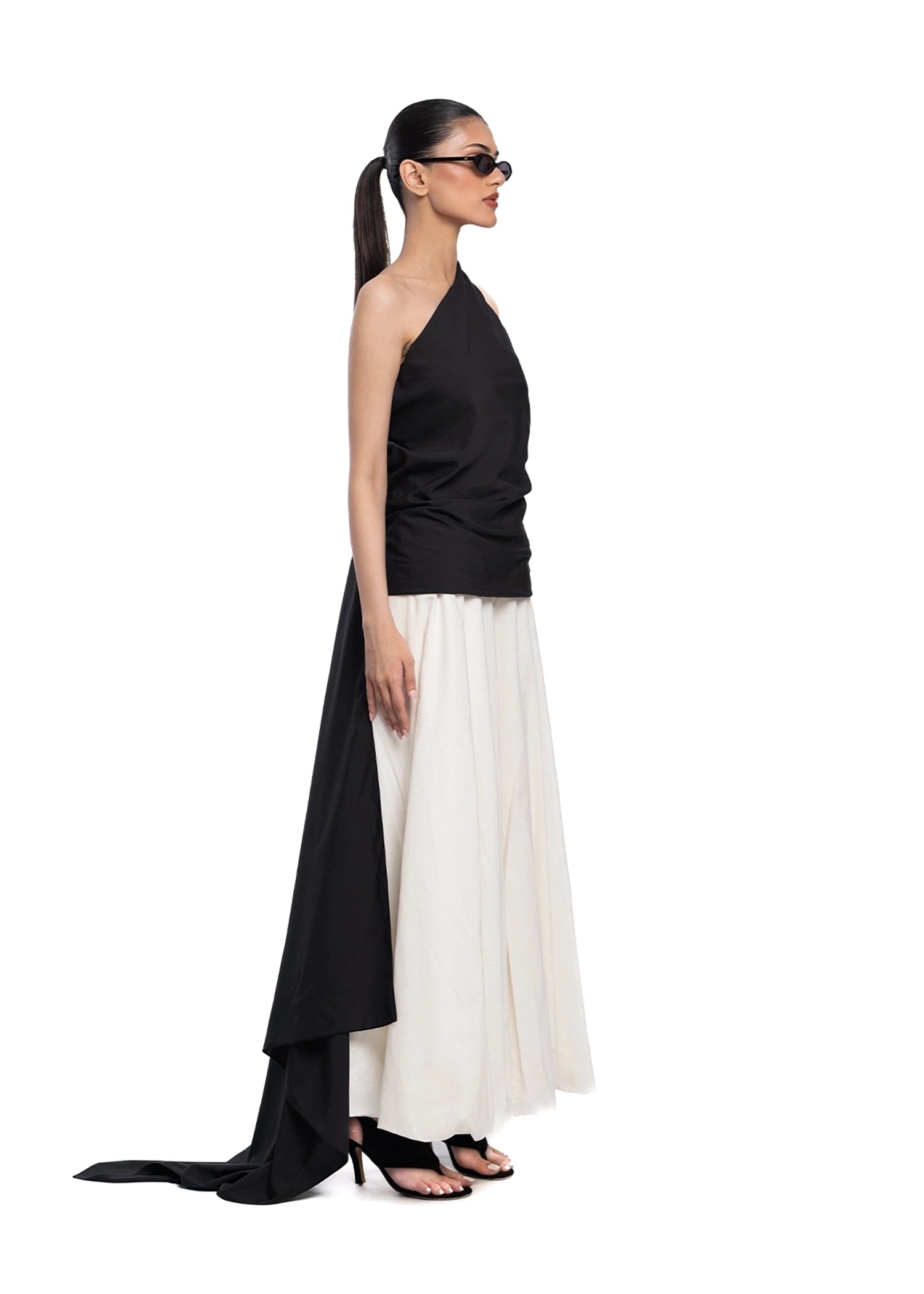 My Fern White White Gathered Volume Skirt - CULT