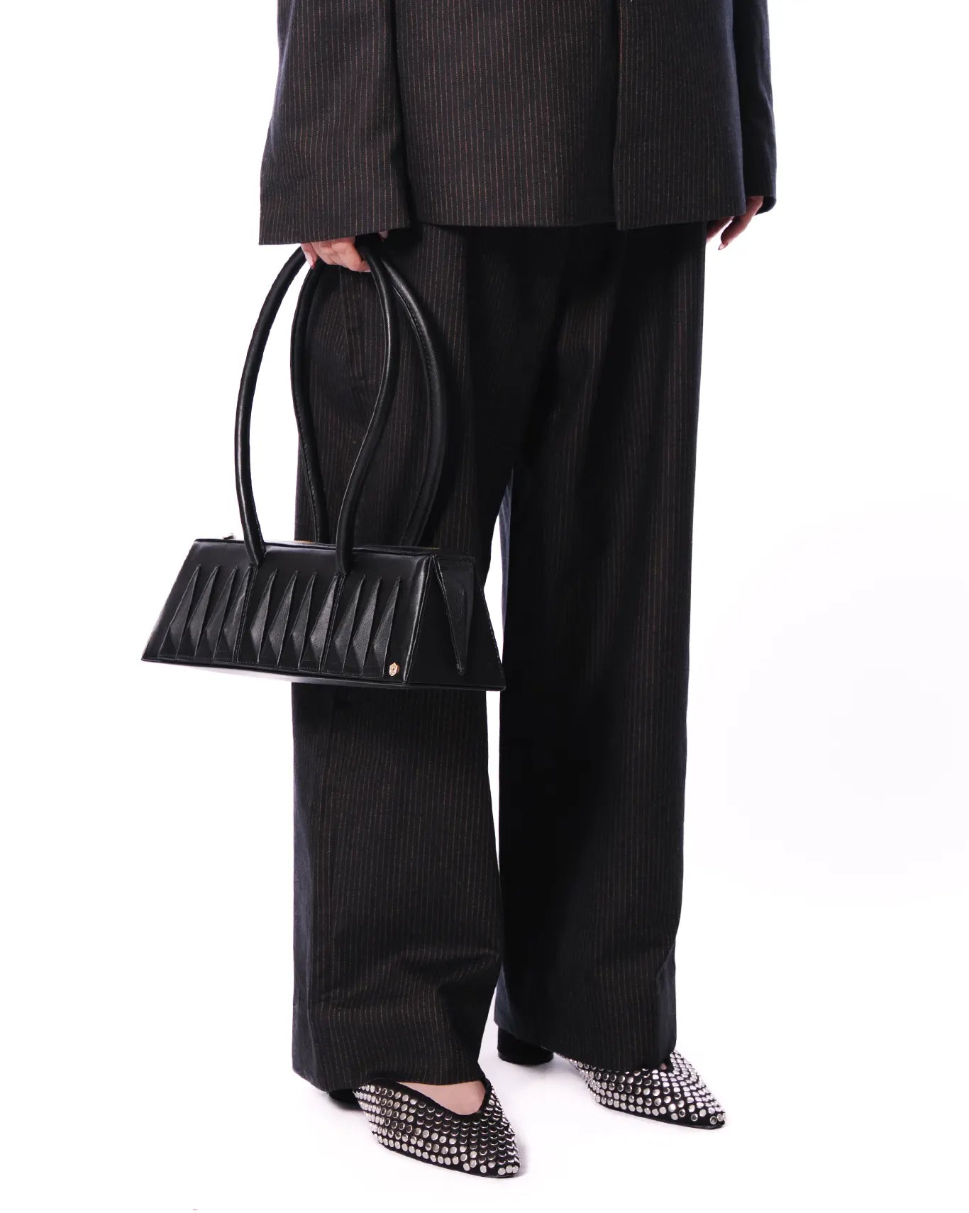 Cyanide Black Black Pinstripe Wool Pants - CULT - haider