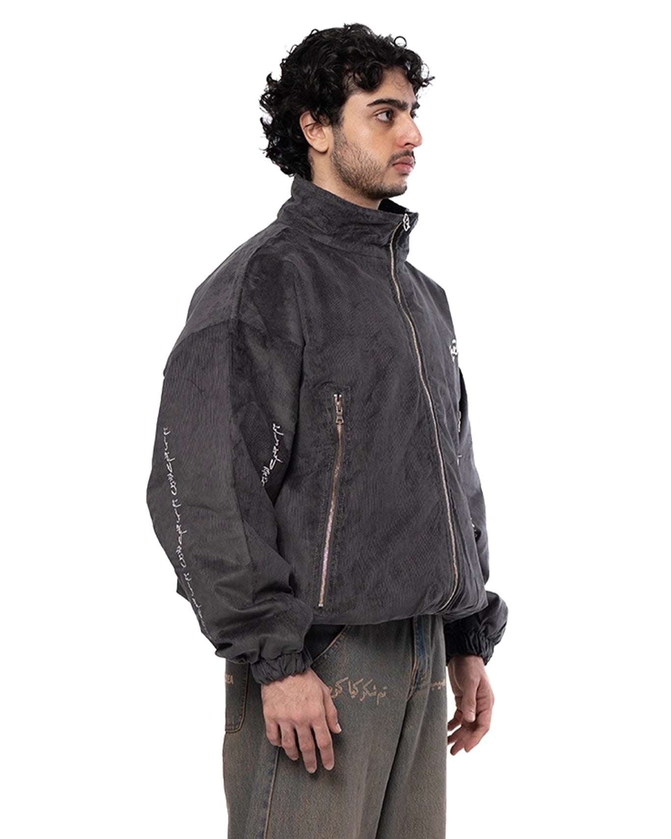 Naqees Grey Shaam Corduroy Jacket Cult Pakistan