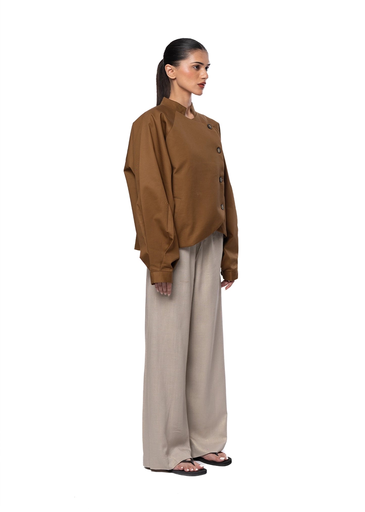 Baro Studio Brown Brown Sculpted Jacket - CULT - haider