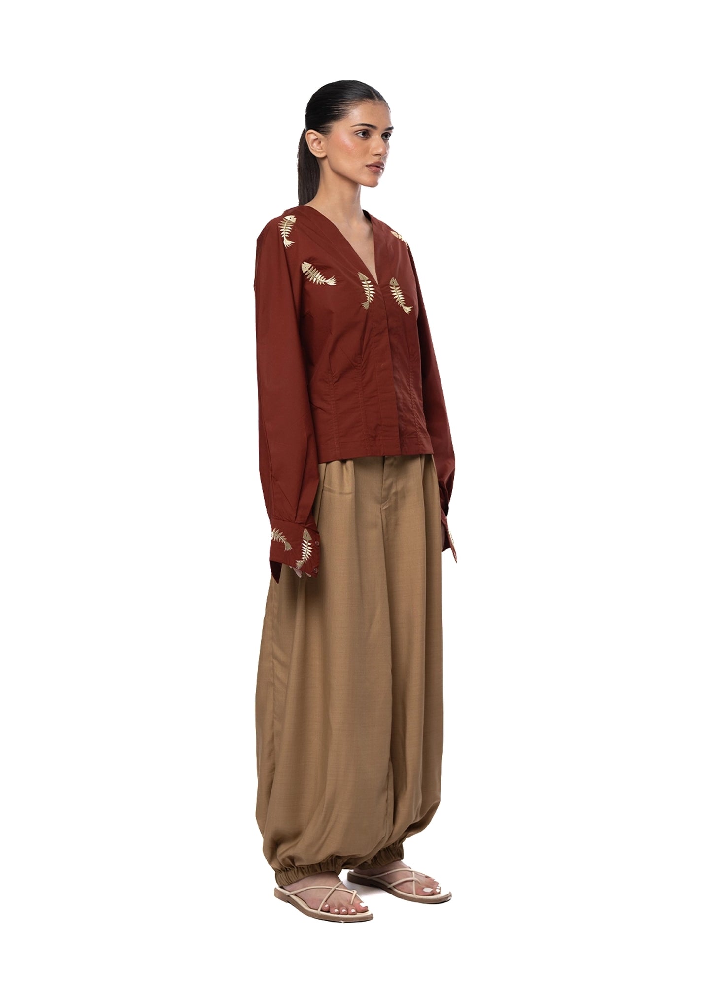 Collected XX Beige Beige Laila Pants - CULT - haider