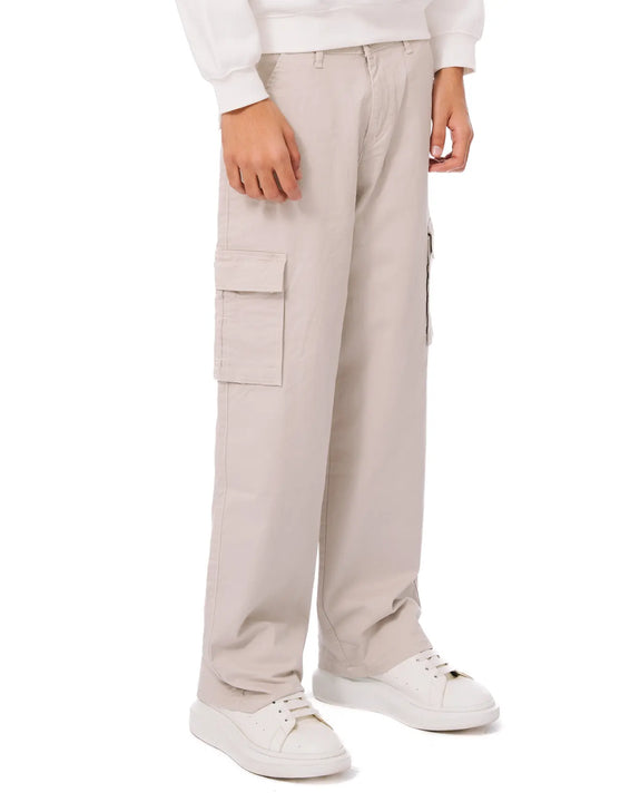 Loose Cargo Pants Beige