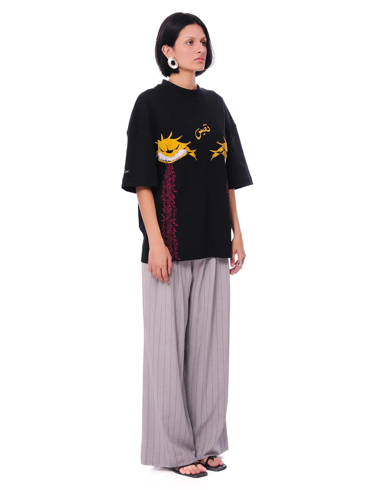 Naqees Black Nazariya Tee - CULT