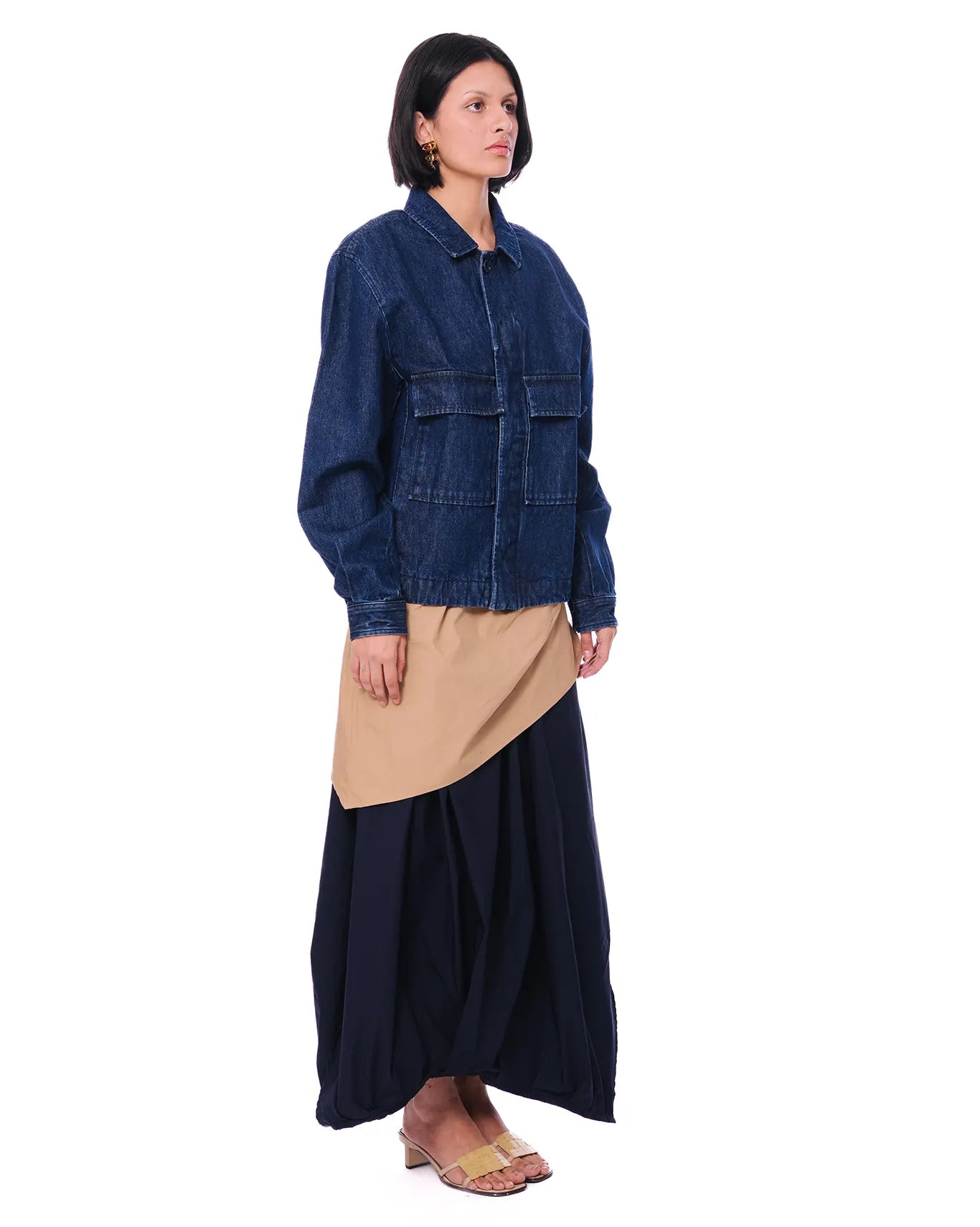 Cyanide Blue Navy Boxy Denim Jacket - CULT - haider