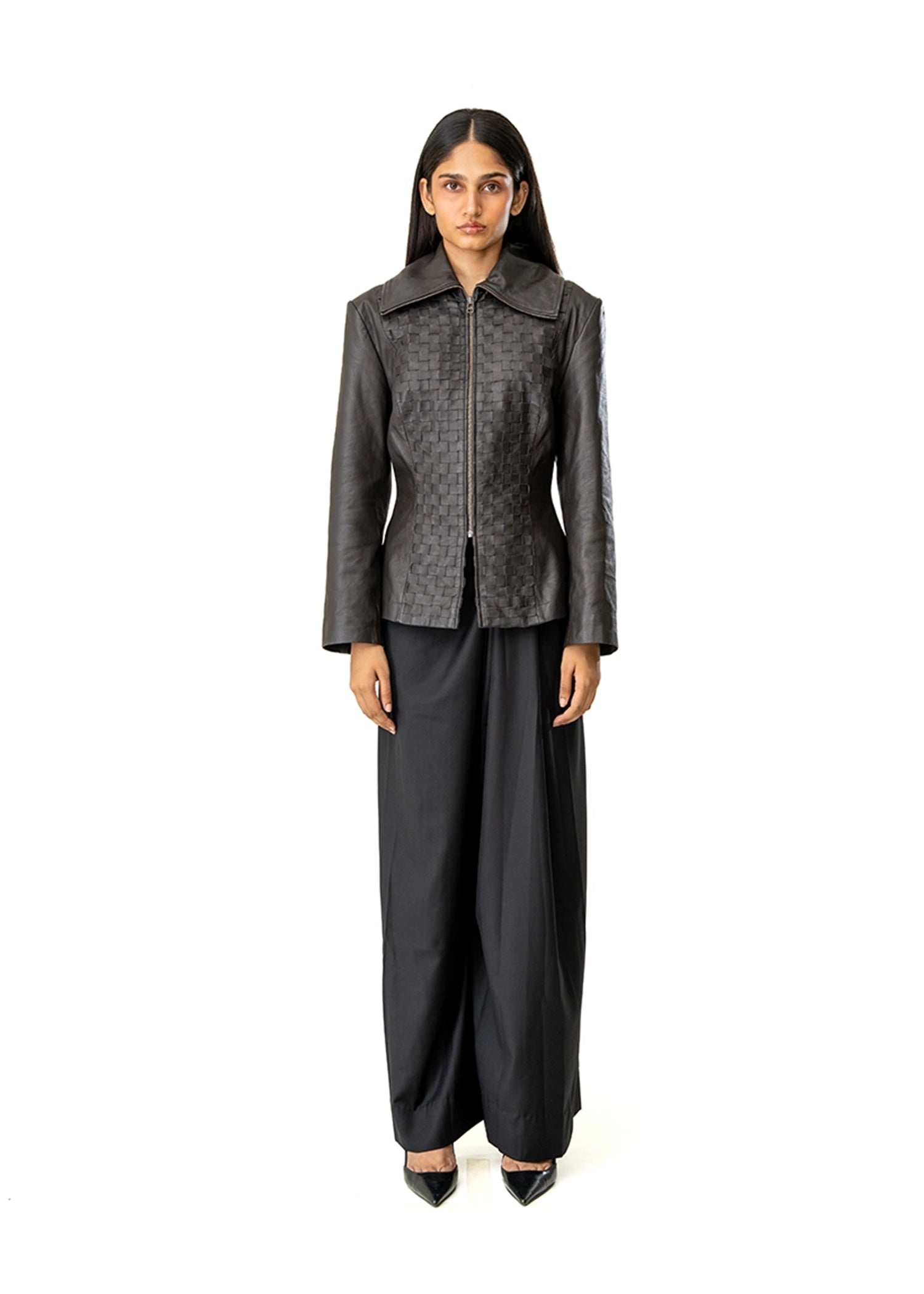 Dreams of Arthur Petite Braided Leather Jacket Cult Karachi Pakistan