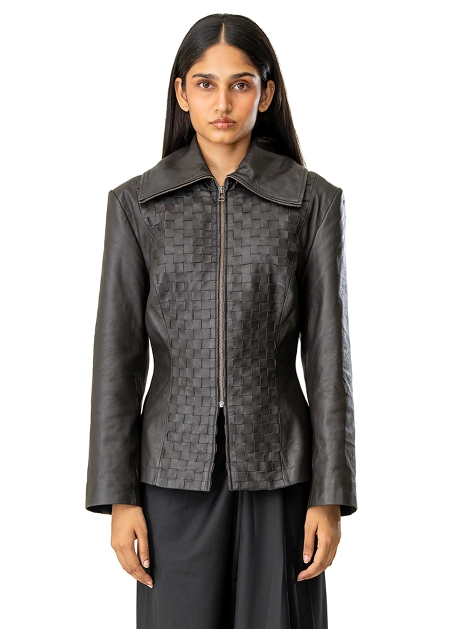 Dreams of Arthur Petite Braided Leather Jacket Cult Karachi Pakistan