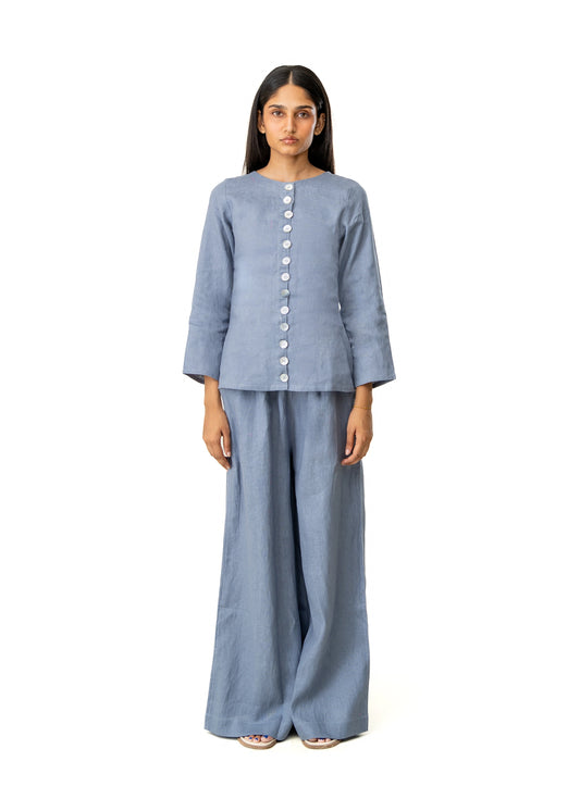 Cultishh Blue Vest Set Cult Karachi Pakistan