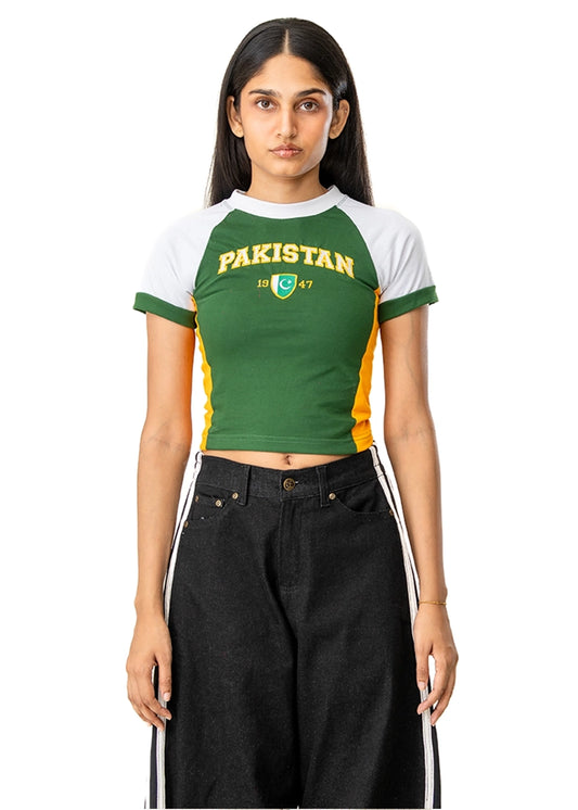 Motherland Green Pakistan Baby Tee Cult Karachi Pakistan