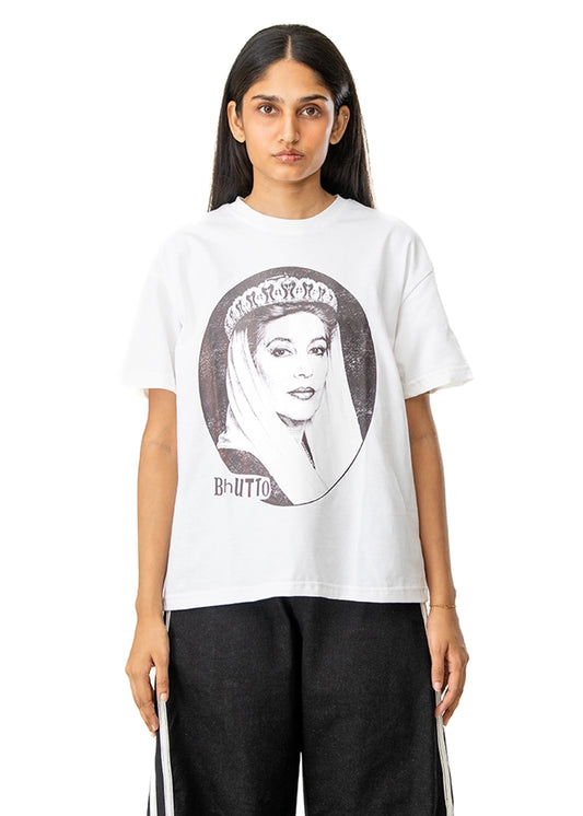 Motherland White Bhutto Tee Cult Karachi Pakistan