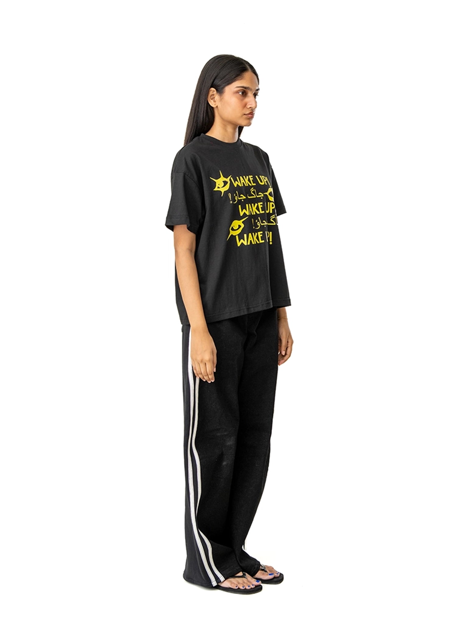 Motherland Black Wake Up Tee Cult Karachi Pakistan
