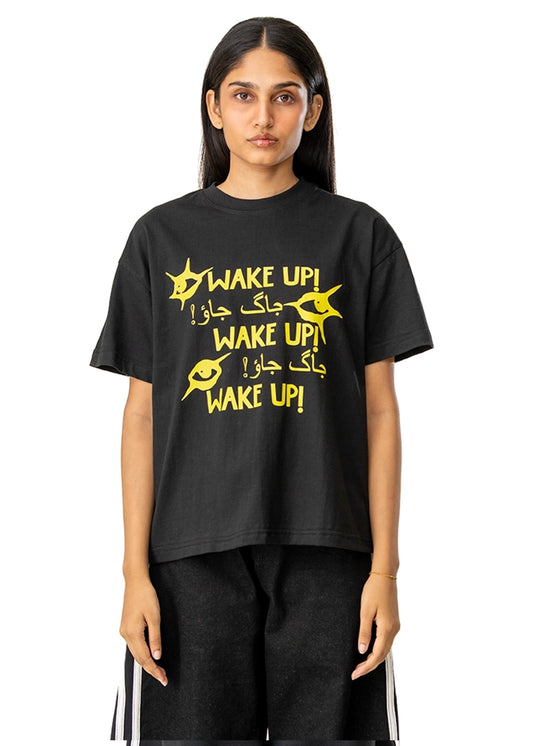 Motherland Black Wake Up Tee Cult Karachi Pakistan