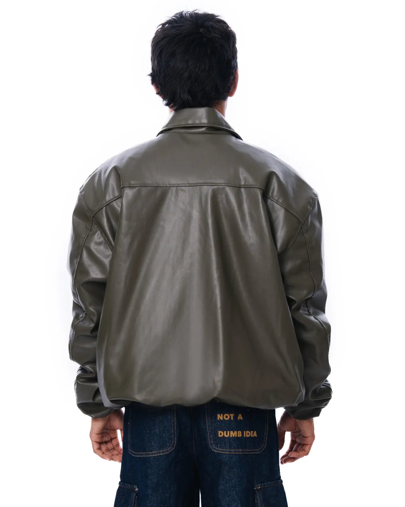 Olive Green Relax Fit Jacket