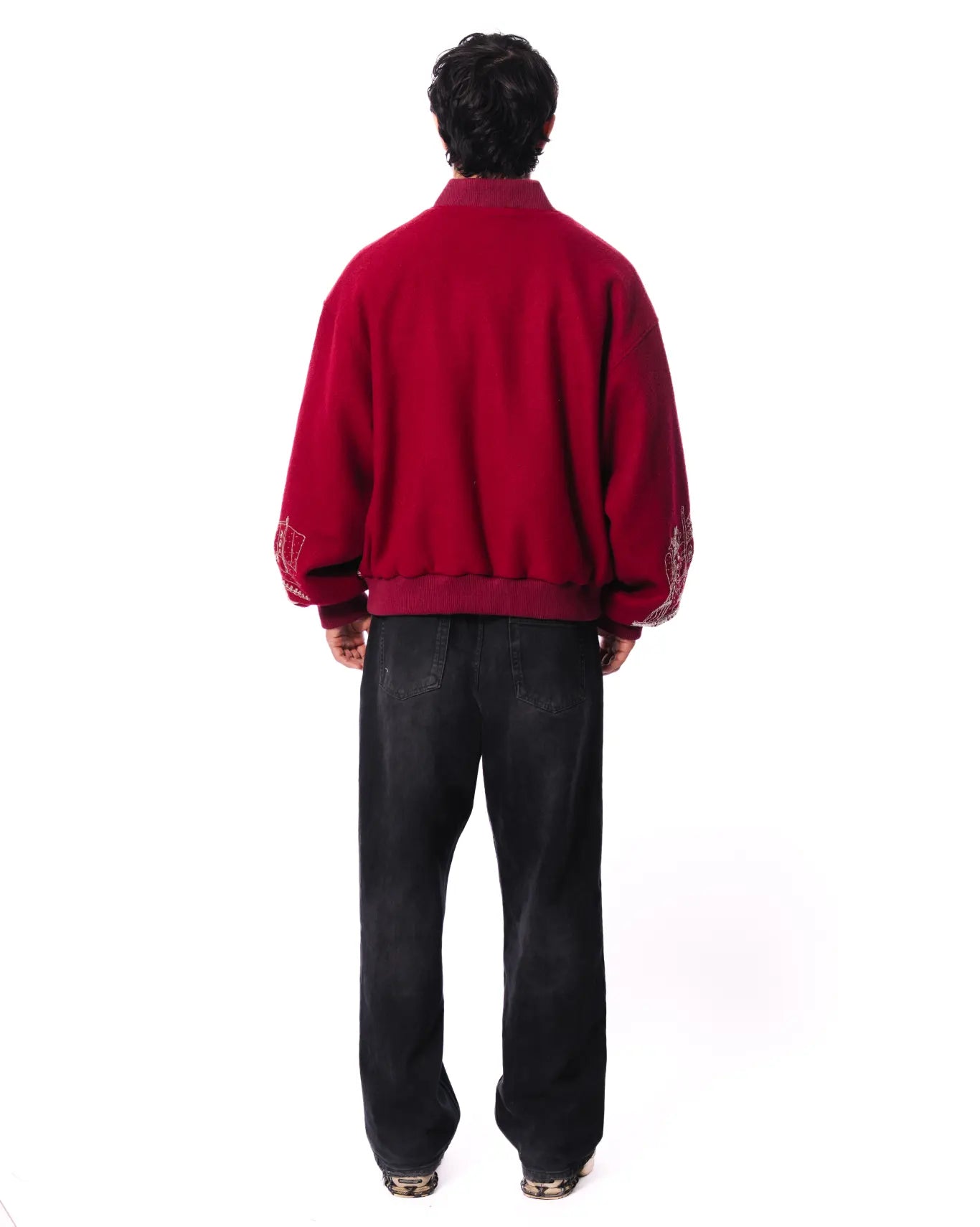 Dreams of Arthur Red Red NYC Skyline Bomber - CULT