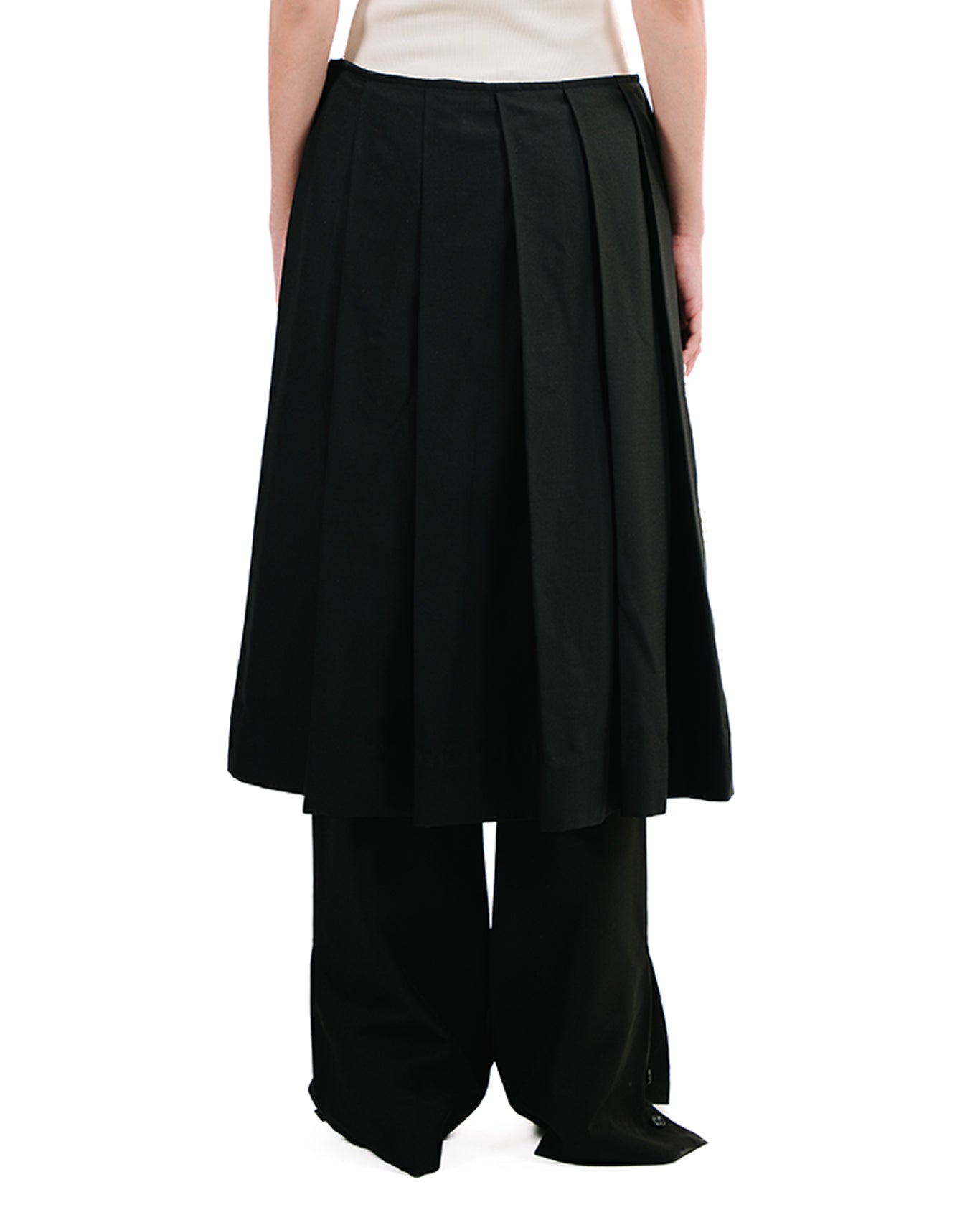 Pleated Wool Skirt