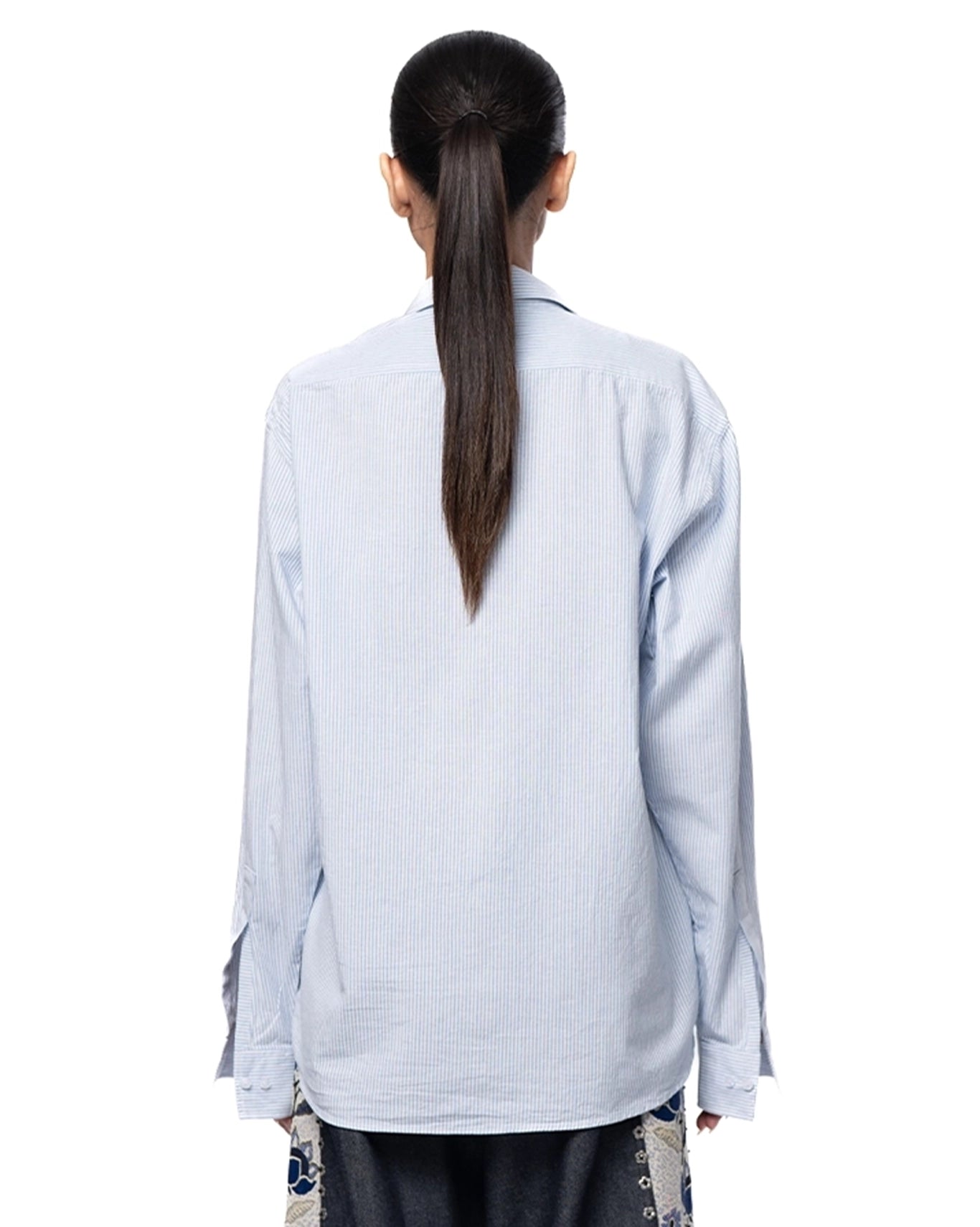 Another Sect Blue Blue Reet Hand Appliqued Shirt - CULT - haider